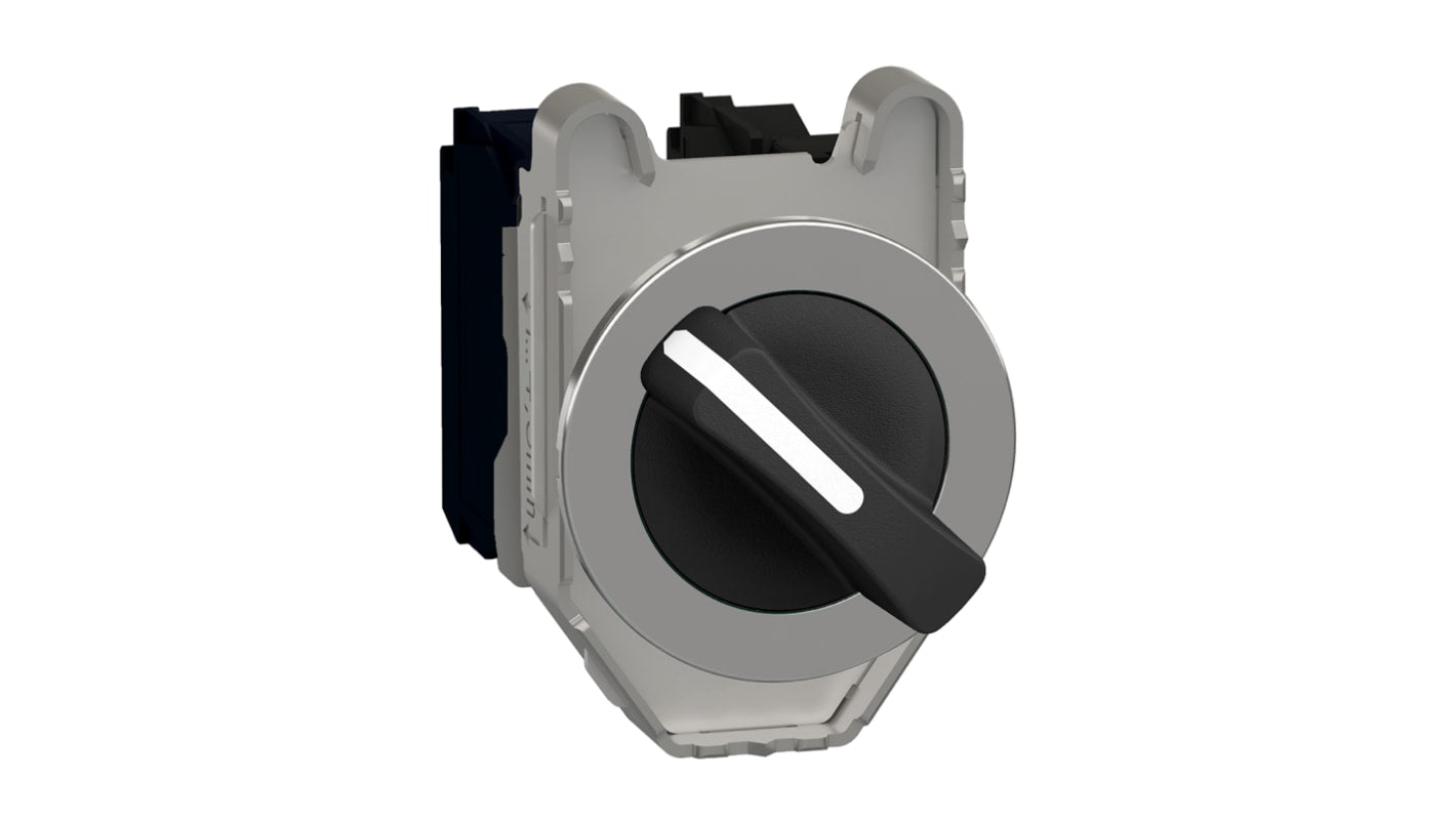 Selettore a 2 posizioni Schneider Electric XB4FD25, diametro foro 30 mm, contatto SPDT, resistenza alle vibrazioni.