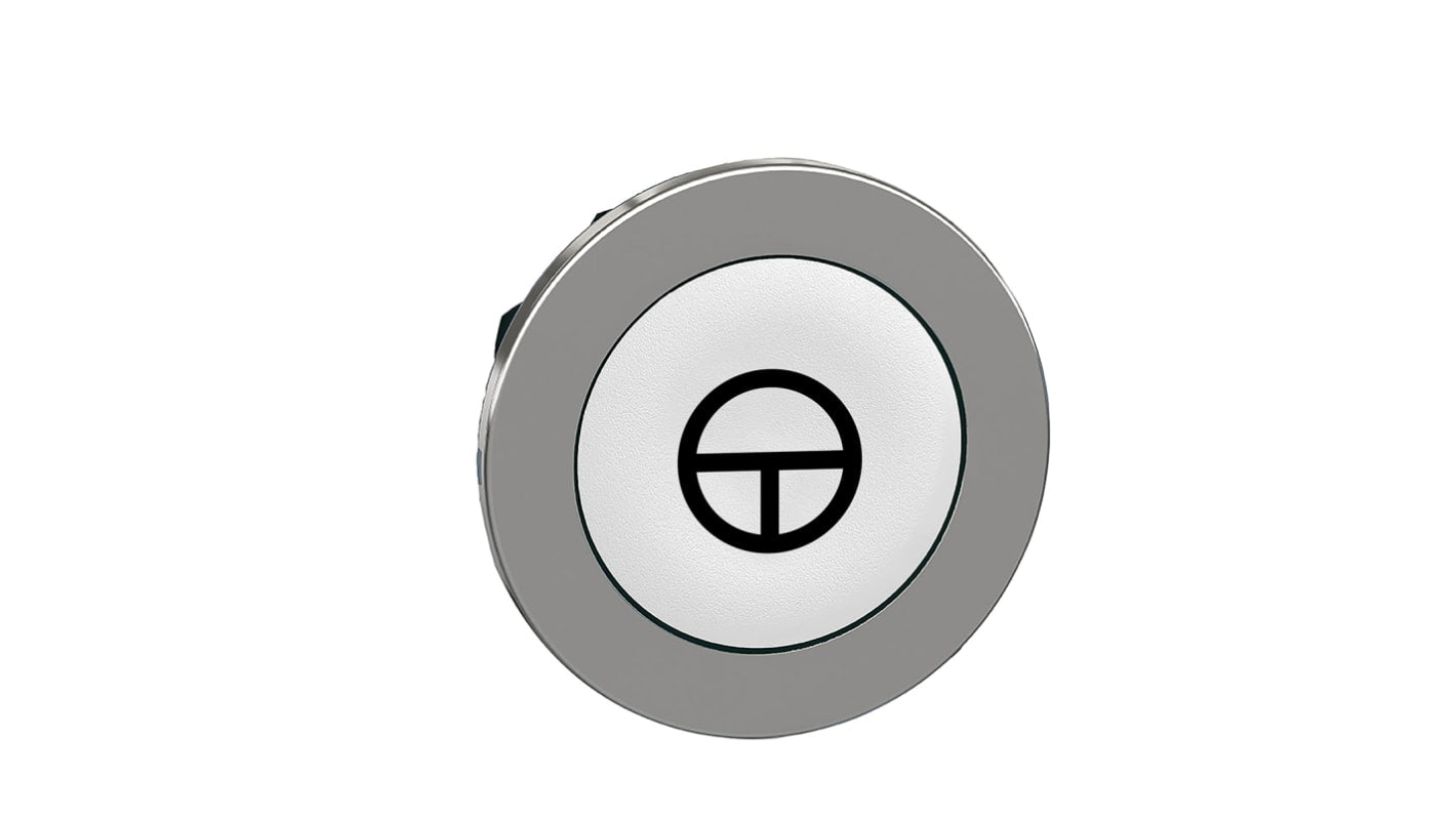 Attuatore pulsante instabile Schneider Electric ZB4FA145, rotondo, diametro 30 mm, bianco, protezione IP66/IP67/IP69K.