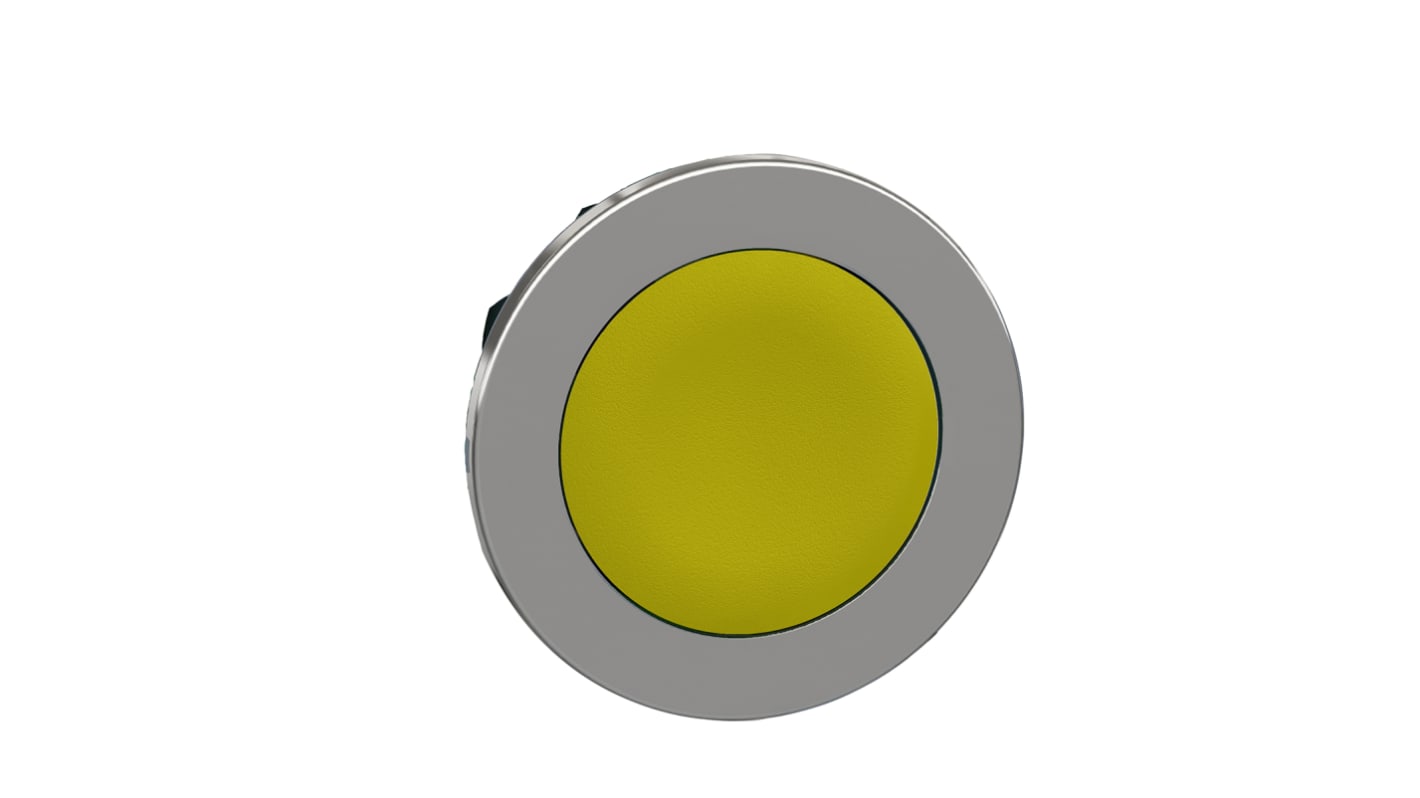 Attuatore pulsante Mantenuto giallo ZB4FH05 di Schneider Electric, diametro 36.5 mm, protezione IP66/IP67/IP69K, resistenza alle vibrazioni.