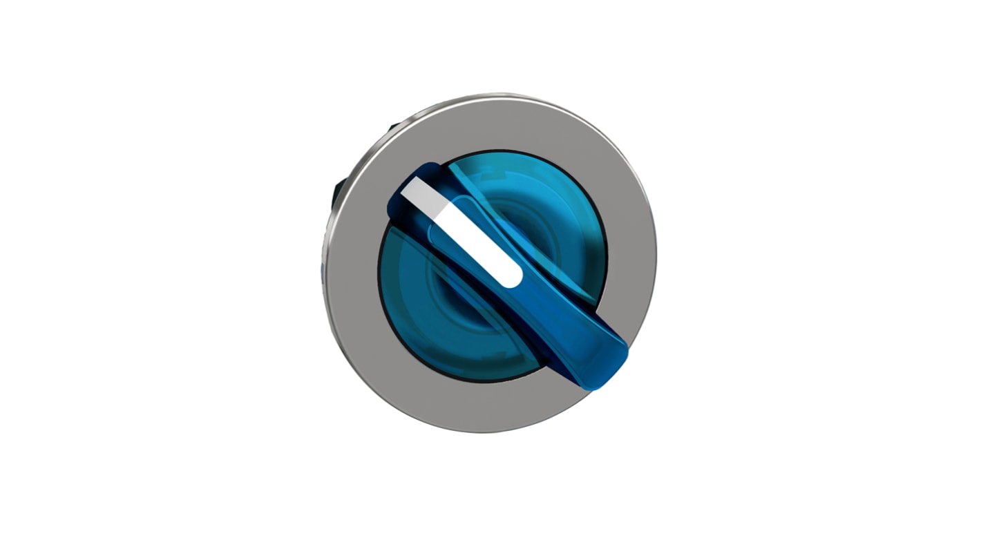 Selettore Schneider Electric ZB4FK1463, illuminato blu, 2 posizioni, diametro 30mm, protezione IP66/IP67/IP69.