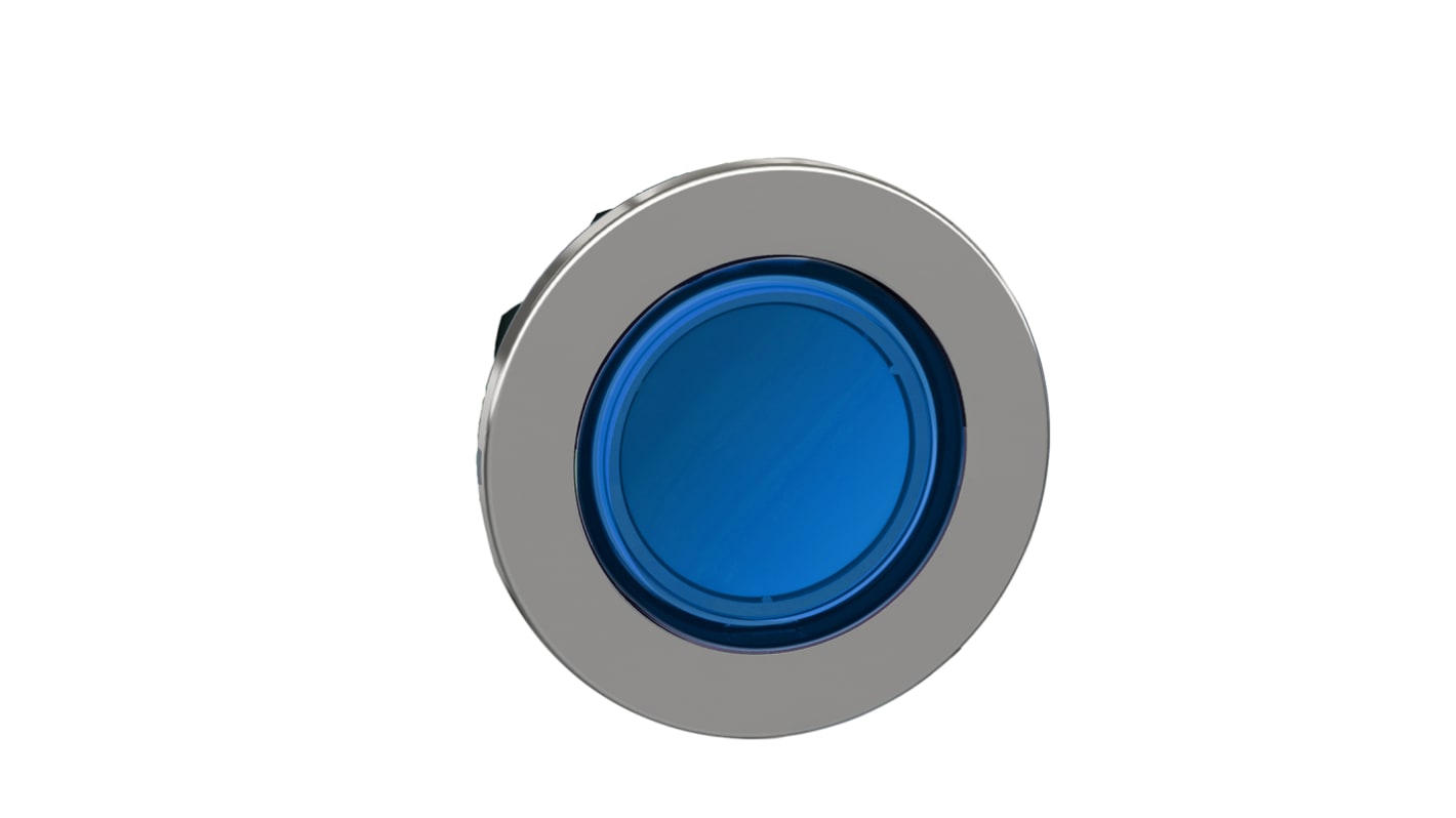 Lente per spia blu Schneider Electric ZB4FV063, montaggio a filo, LED integrato, resistente a vibrazioni, per ambienti estremi.