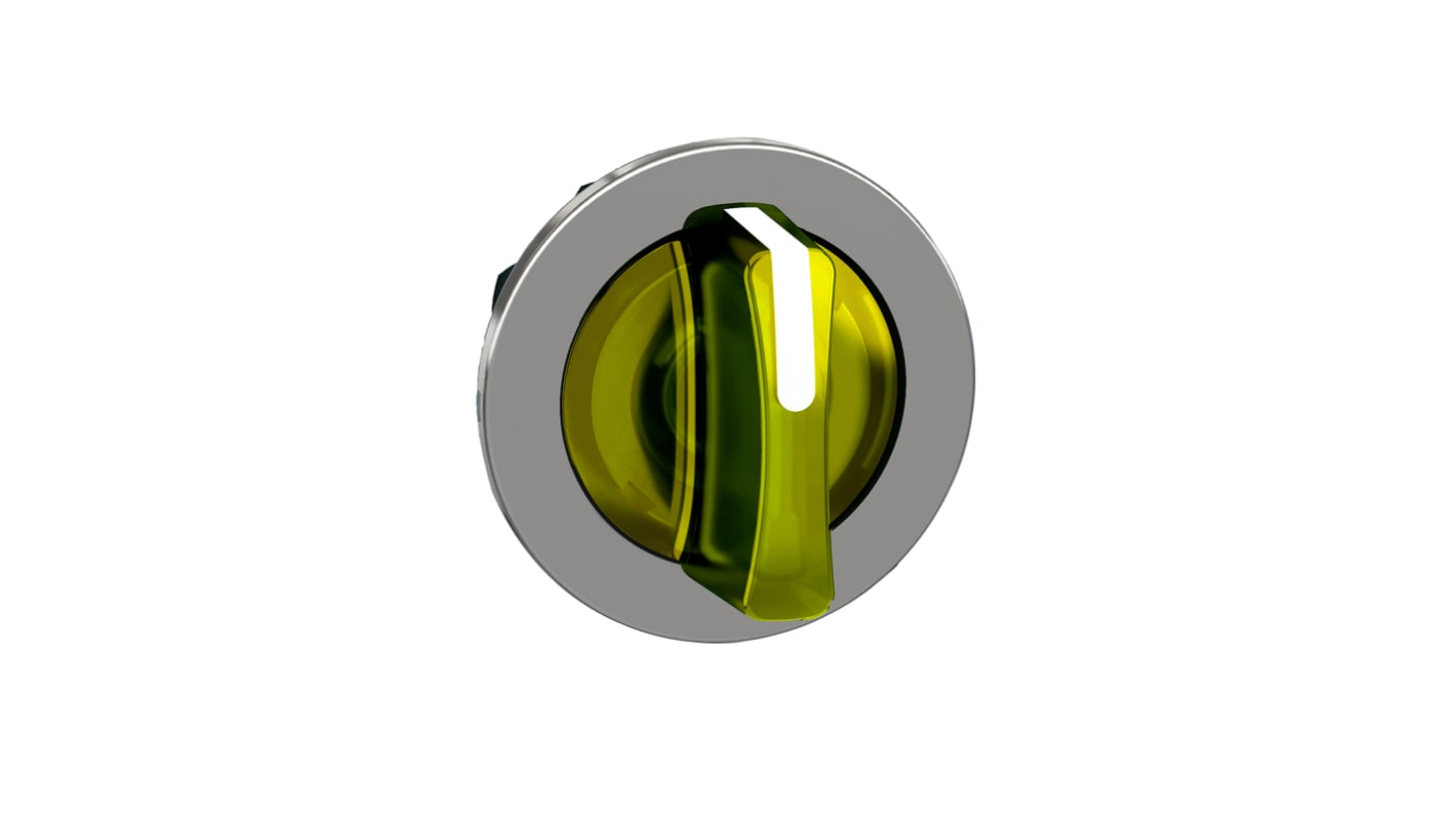 Interruttore a squadra giallo Schneider Electric ZB4FK1783, 3 posizioni, diametro foro 30mm, protezione IP66/IP67/IP69.