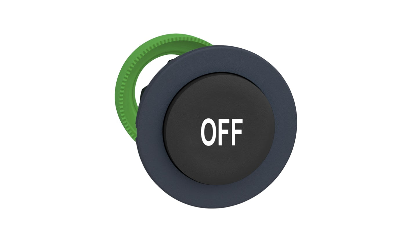 Attuatore pulsante instabile ZB5 di Schneider Electric, colore nero, diametro 36.5 mm, montaggio a incasso, protezione IP66.