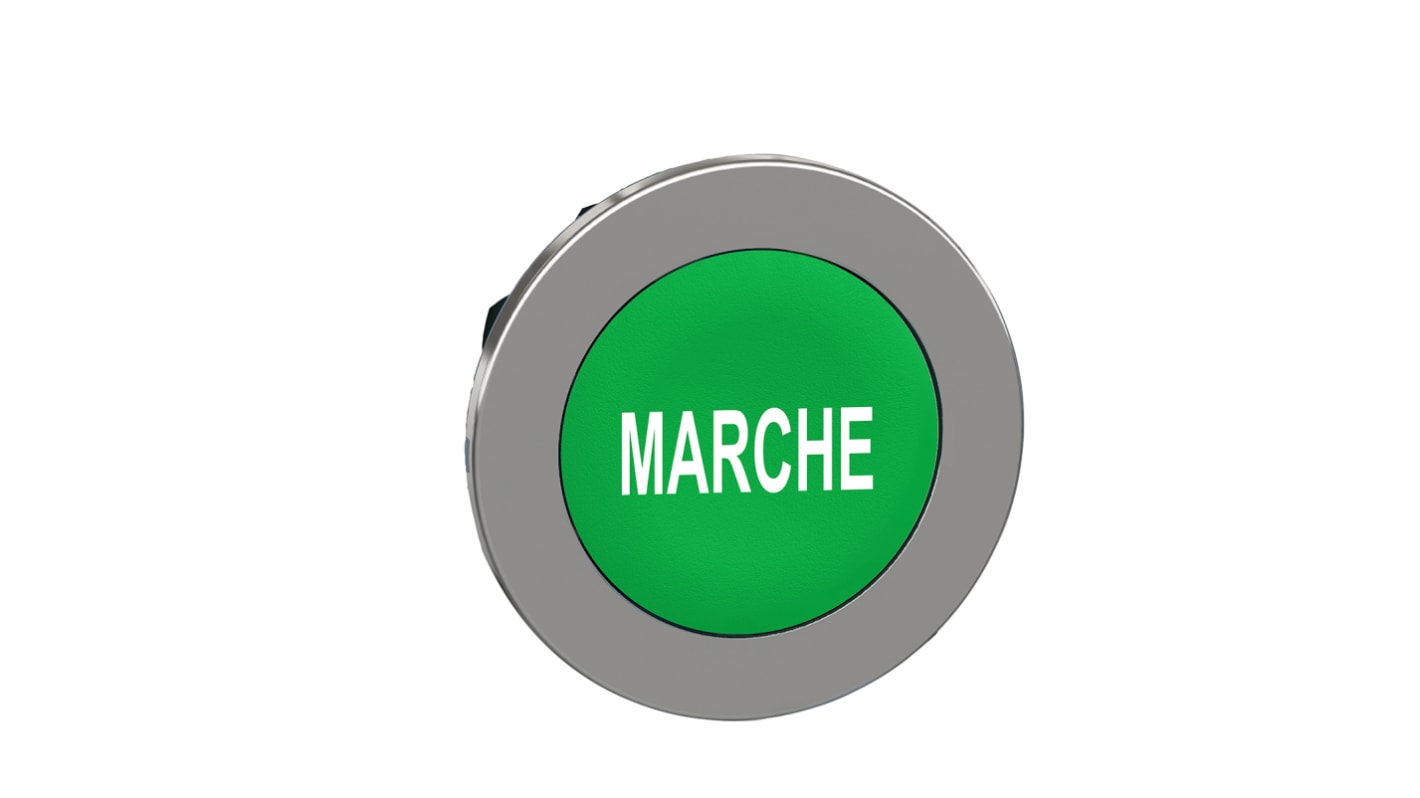 Attuatore pulsante instabile Schneider Electric ZB4FA342, verde, diametro 30 mm, protezione IP66/IP67/IP69K, resistenza alle vibrazioni.