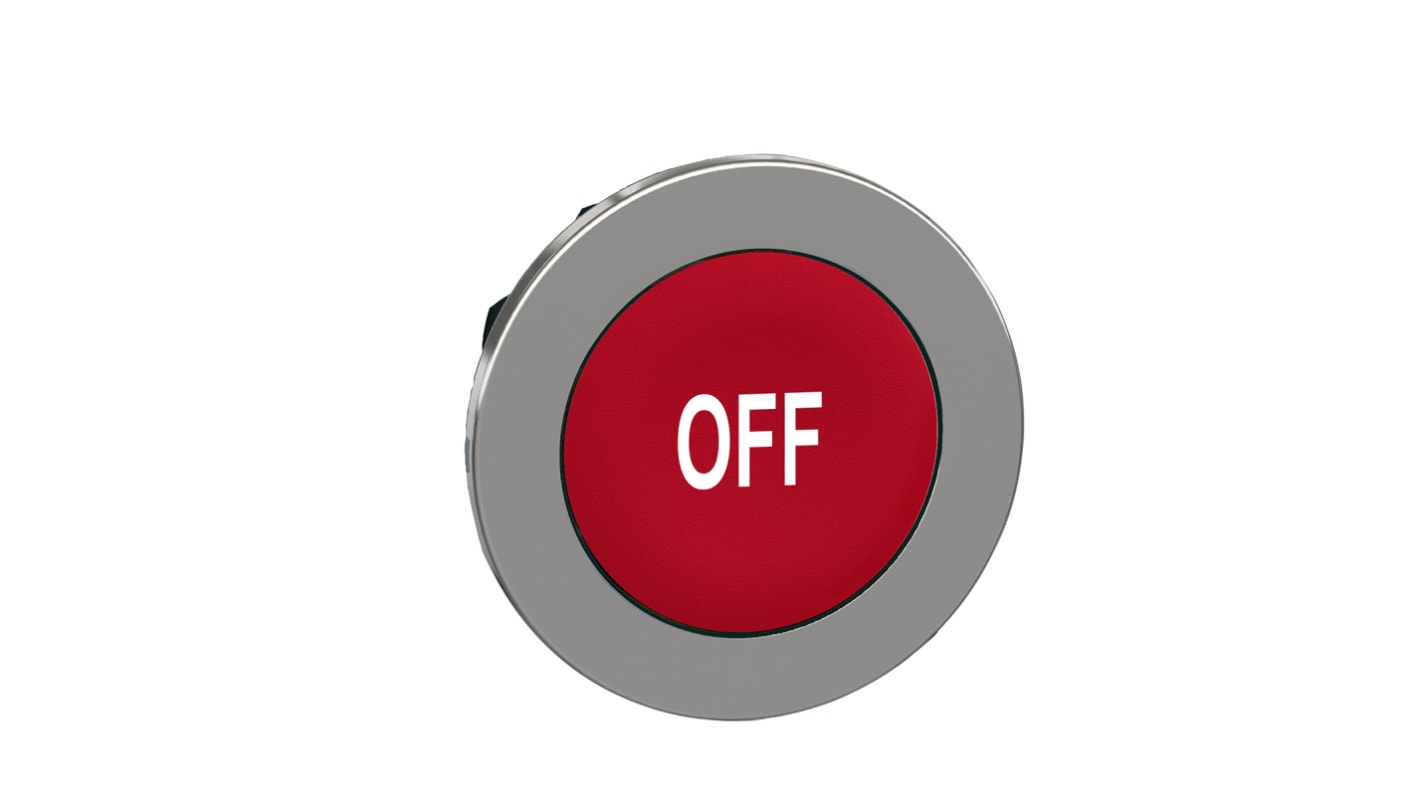 Attuatore pulsante instabile ZB4 di Schneider Electric, rosso, diametro 30 mm, protezione IP66/IP67/IP69K, per ambienti estremi.