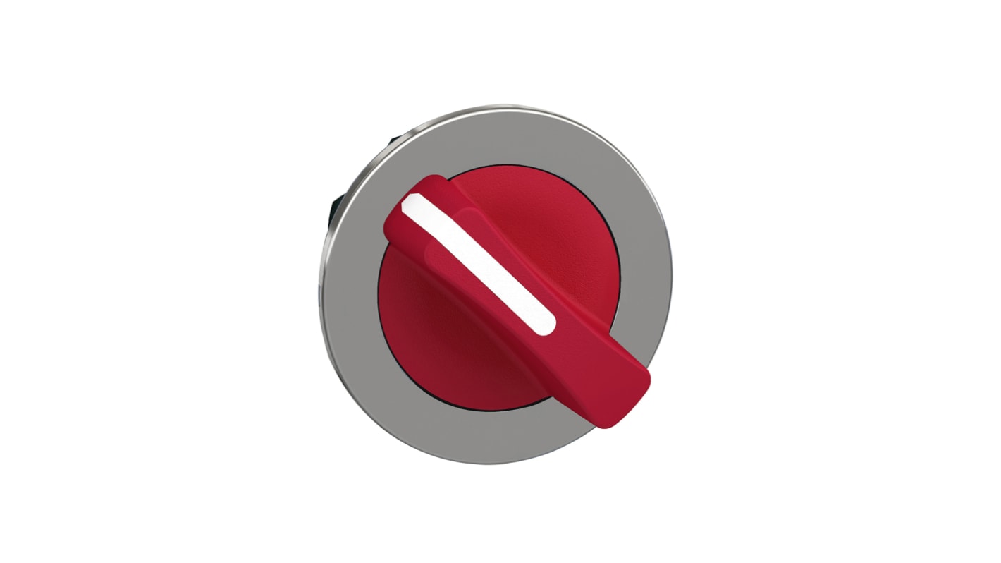 Selettore a 2 posizioni Ø 30mm rosso Schneider Electric ZB4FD204, attivazione stabile, protezione IP66/IP67/IP69, installazione rapida.