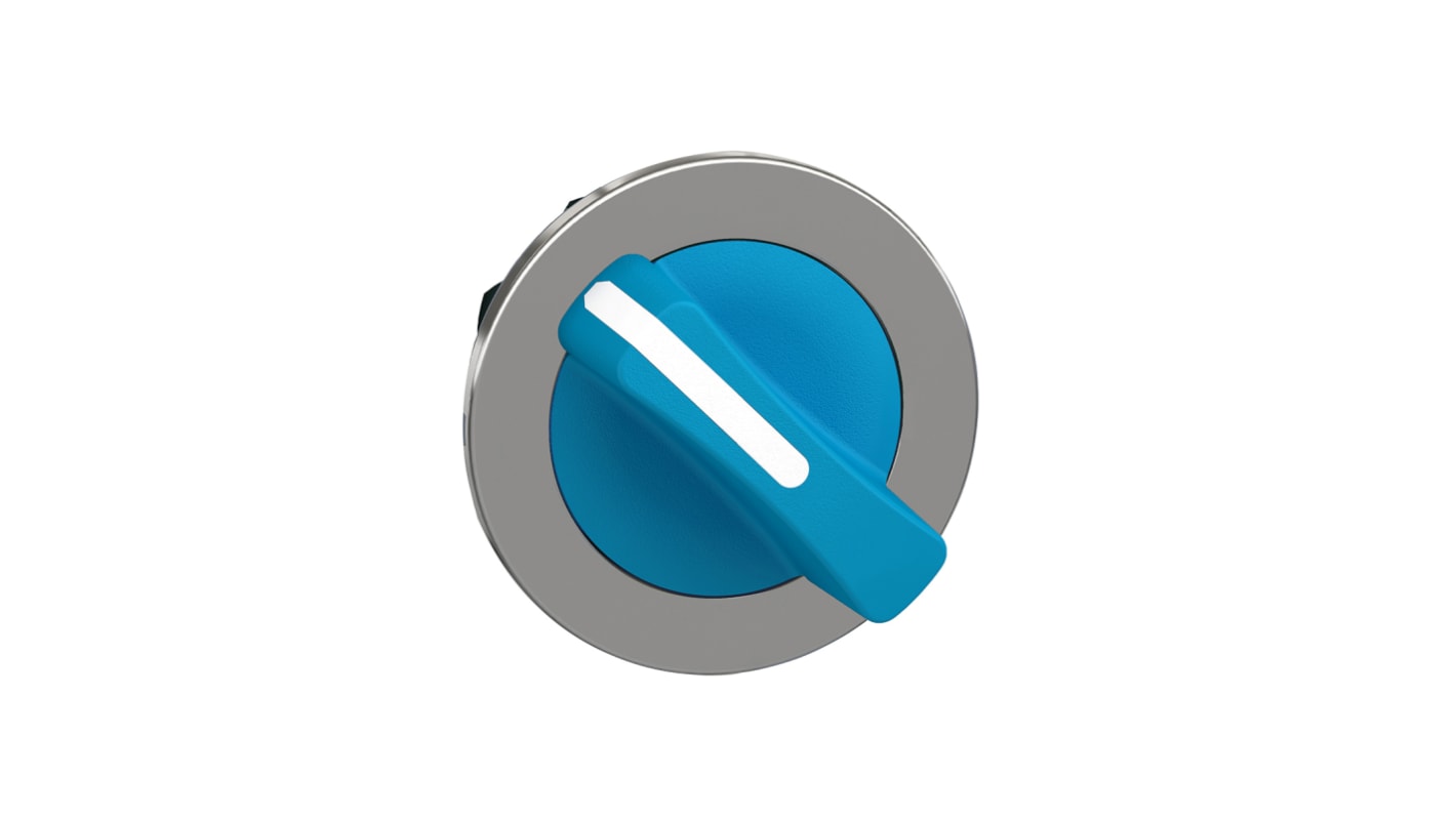 Selettore a 2 posizioni Schneider Electric ZB4FD206, diametro 30mm, blu, montaggio a filo, protezione IP66/IP67/IP69.