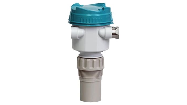 Trasmettitore di livello a ultrasuoni Siemens 7ML5110-1GF07-4AF3, interfaccia HART, corpo in PBT, certificazione ATEX.