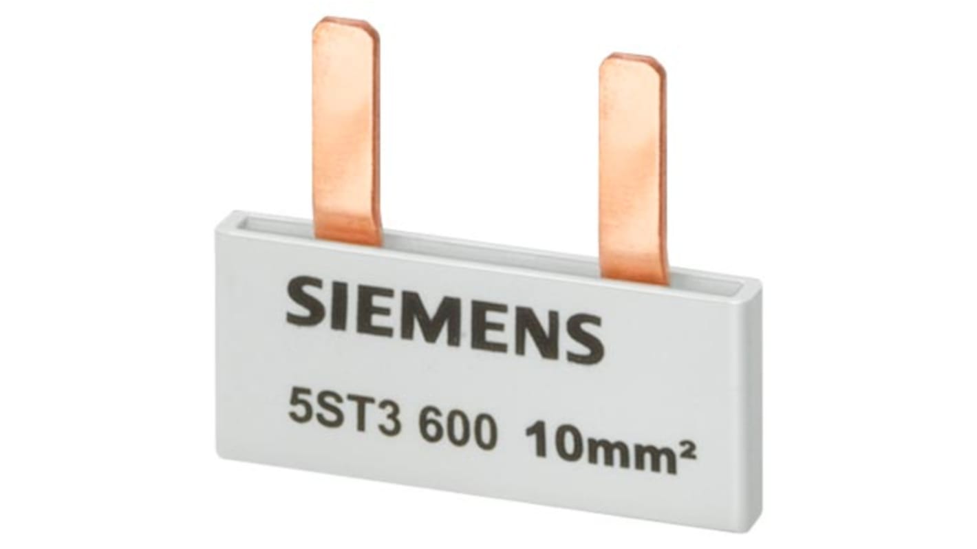 Barra di distribuzione Monofase Siemens 5ST3603, passo 27mm, Protezione tattile 2x, collegamento 10 mm². Ideale per prestazioni ottimali.