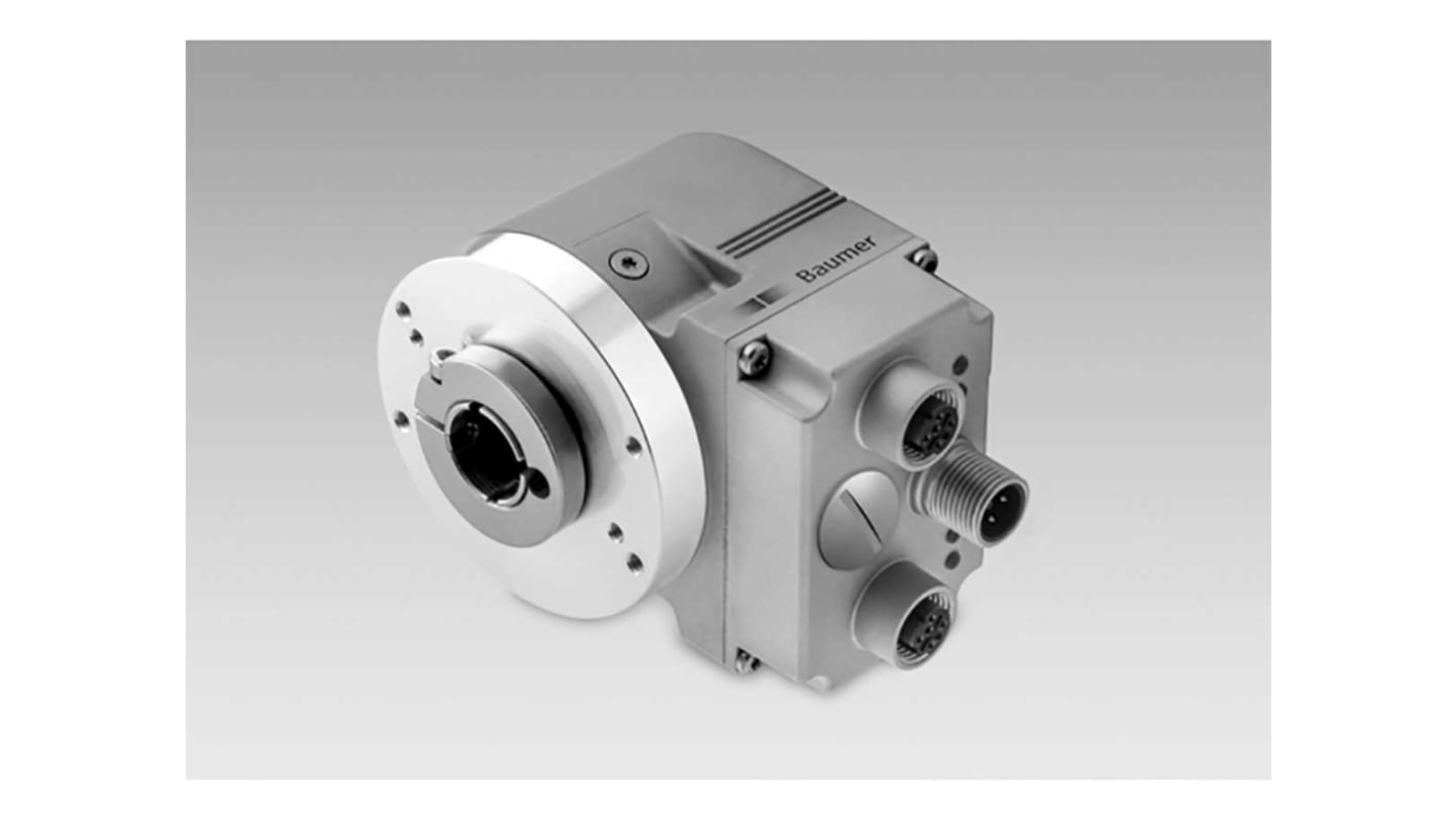 Baumer EAL580-BNC.5WEN.13160.A, encoder assoluto 12mm, multi-giro, interfaccia Ethernet/IP, grado di protezione IP65.
