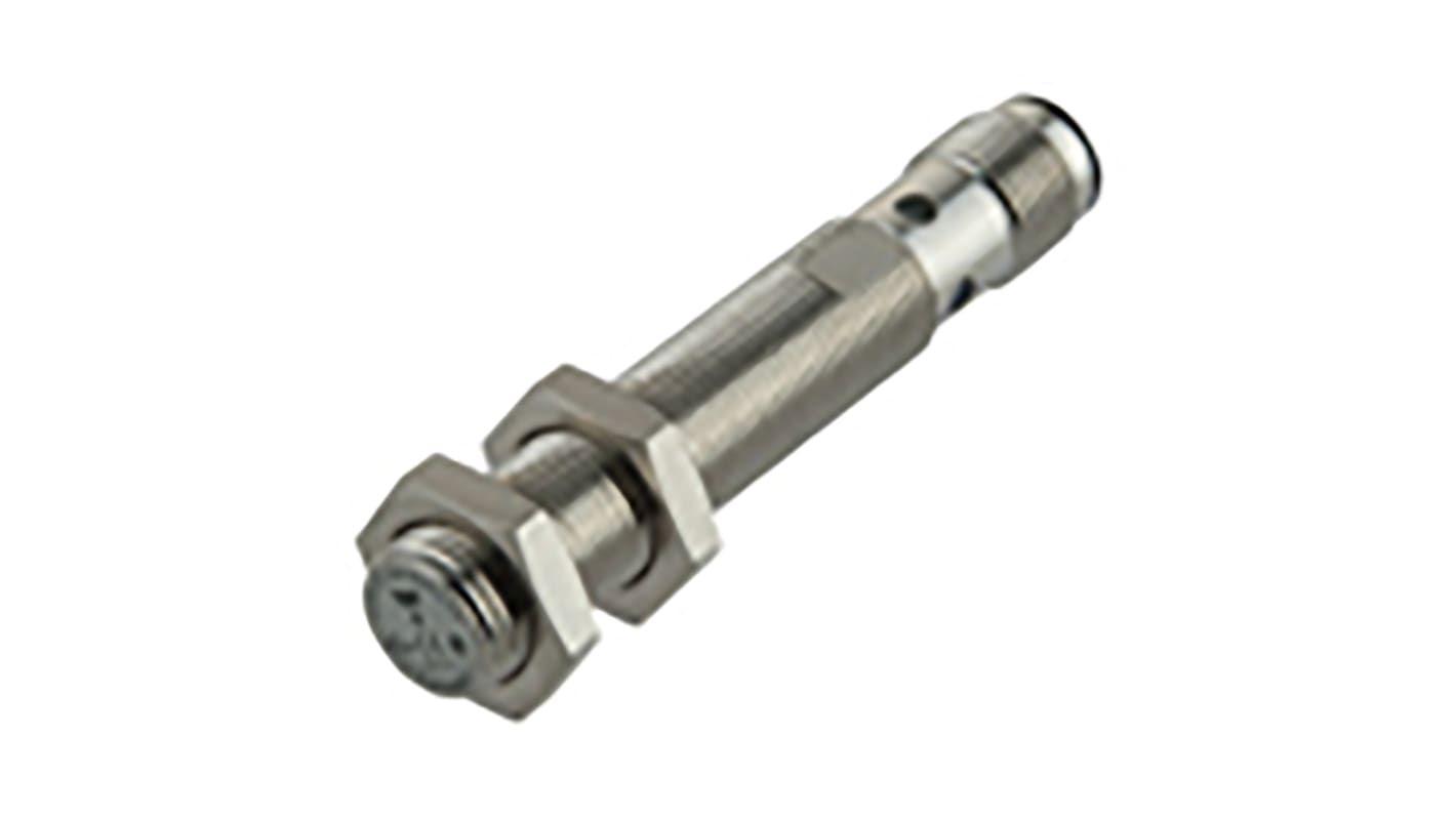 Sensore di prossimità cilindrico Carlo Gavazzi ICB12L50F04M1IO, tecnologia induttiva, uscita IO-LINK, distanza di rilevamento 4 mm, grado di protezione IP67.