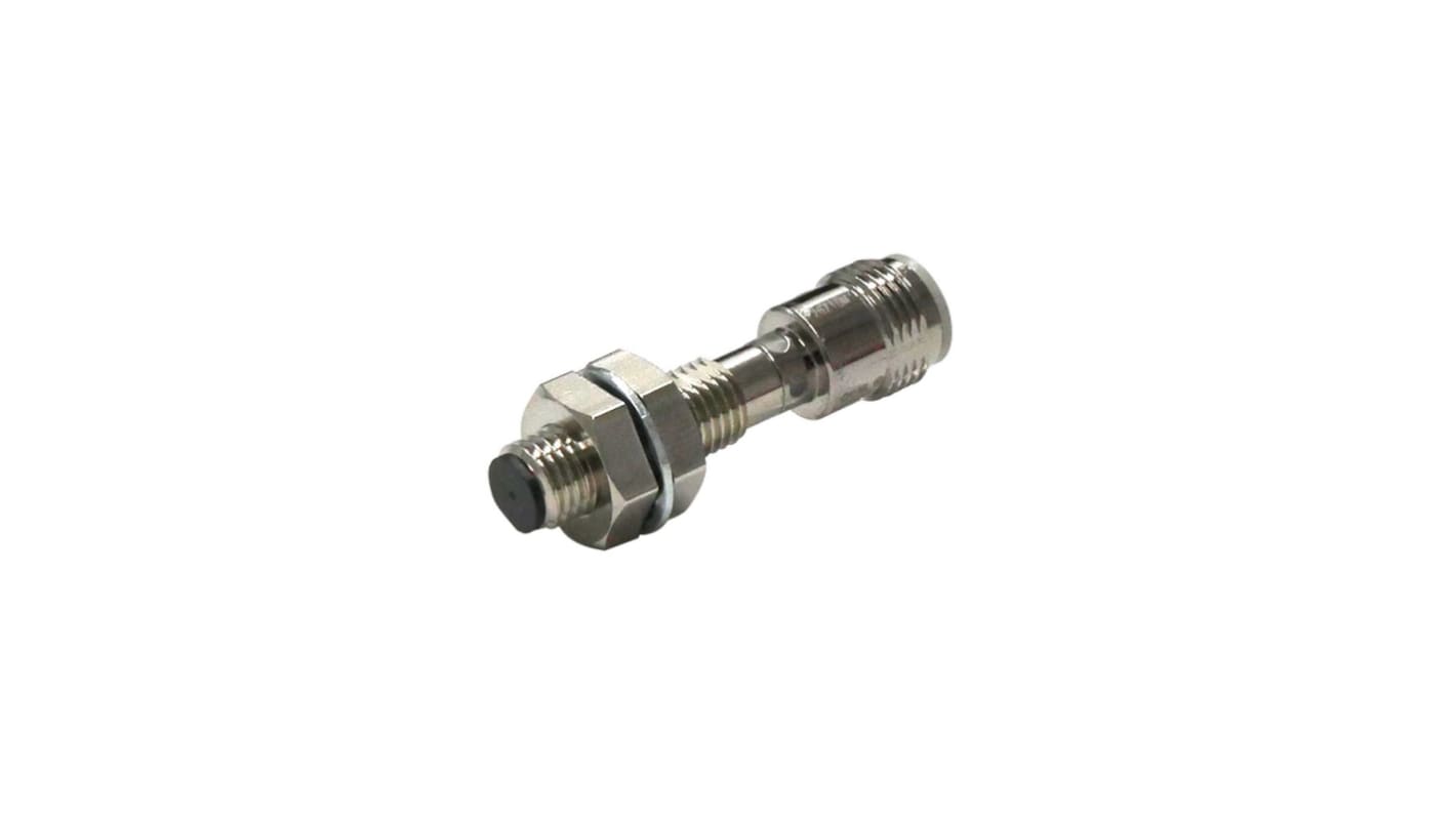Sensore di prossimità cilindrico PNP Omron E2E-X3B1T8-M1, tecnologia induttiva, gamma di rilevamento 3 mm, montaggio M12.