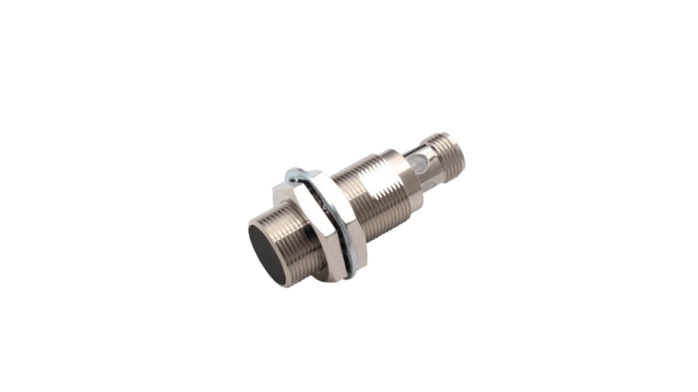 Omron E2E-X8B3D18-M1, sensore di prossimità cilindrico PNP M18, rilevamento 8 mm, IP67, alimentazione 10-30 V CC.