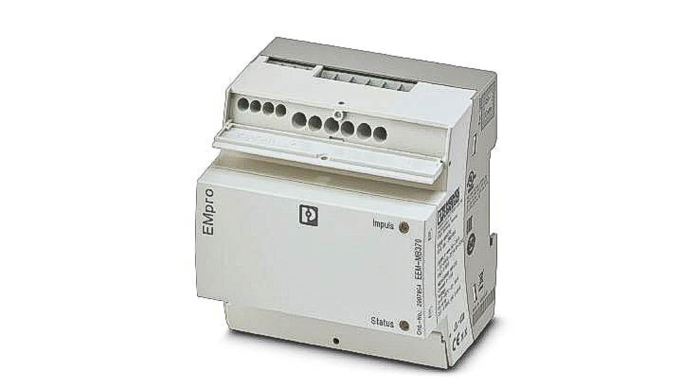 Contatore di energia Phoenix Contact 2907954, 3 fasi, display LCD, interfaccia Modbus/TCP, precisione Classe 0,5 s.