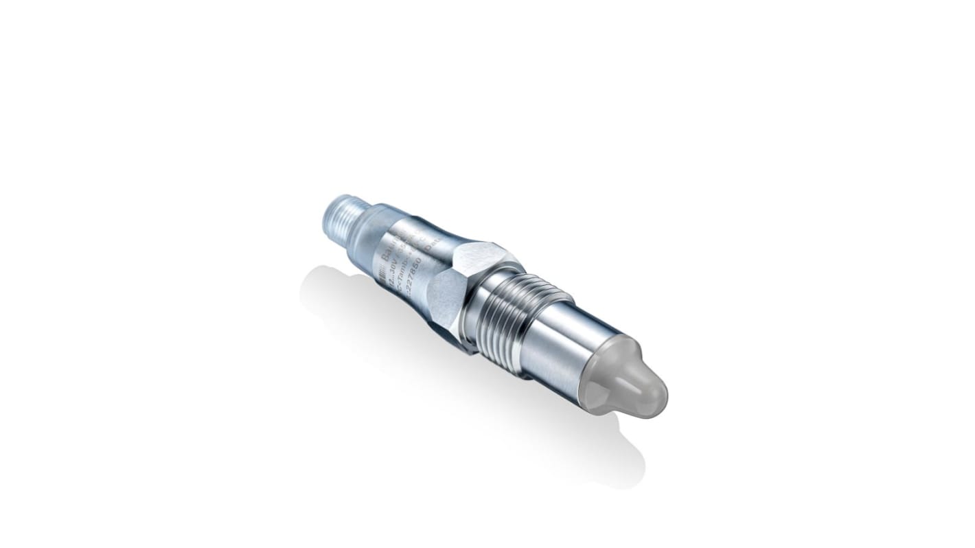 Interruttore di livello Baumer LBFS-01K21.0 in acciaio INOX, montaggio G 1/2, uscita PNP, per applicazioni industriali.