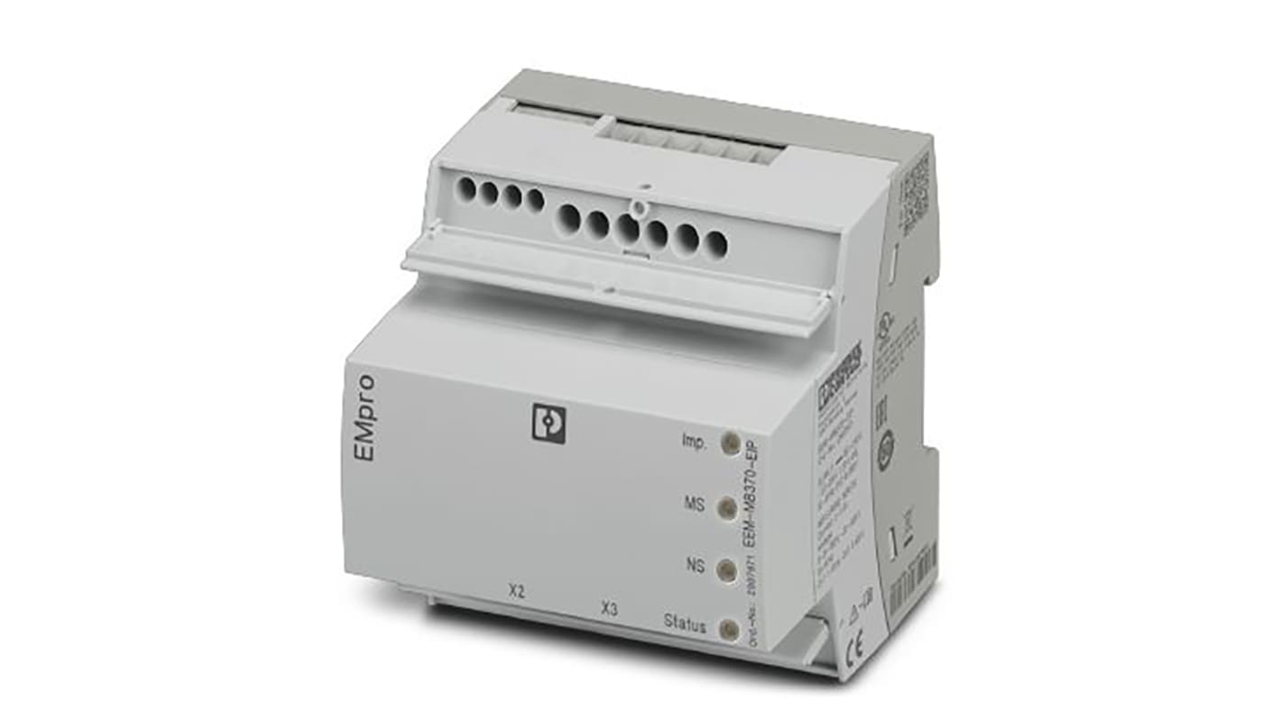 Contatore di energia Phoenix Contact 2907971, multifunzione, senza display, interfaccia Modbus/TCP, tensione fino a 690 V.