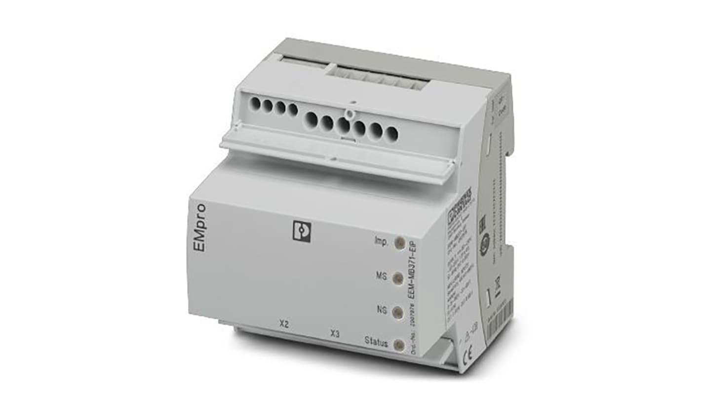 Contatore di energia Phoenix Contact 2907976, 2-3 fasi, display digitale, interfaccia Modbus/TCP, precisione classe 2.