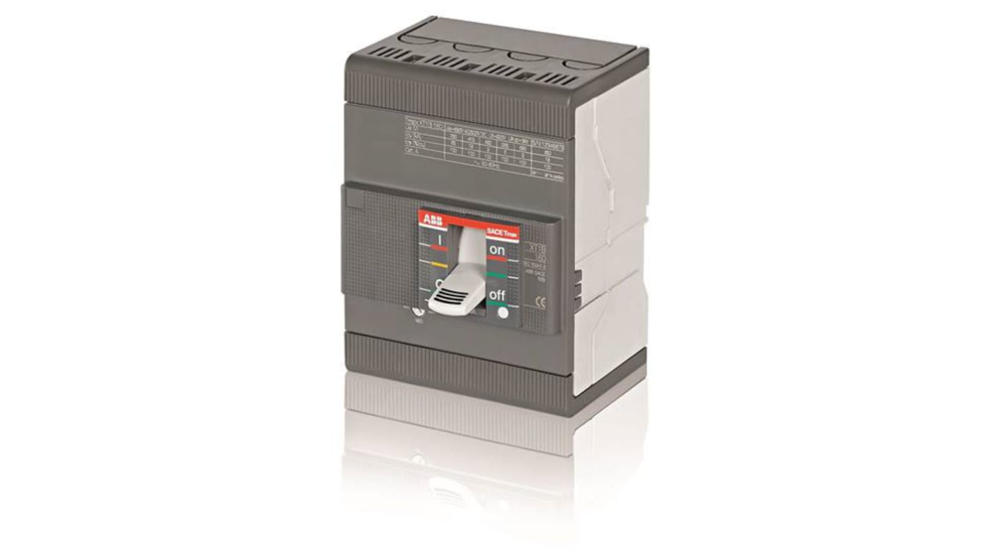 Interruttore di isolamento ABB 68209, 4 poli, corrente 160 A, tensione 500 V dc, 690 V ca, dimensioni 101.6 x 70 x 130 mm.