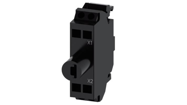 Blocco luminoso Siemens 24V LED giallo, serie SIRIUS ACT, con terminali a molla e resistenza agli urti.
