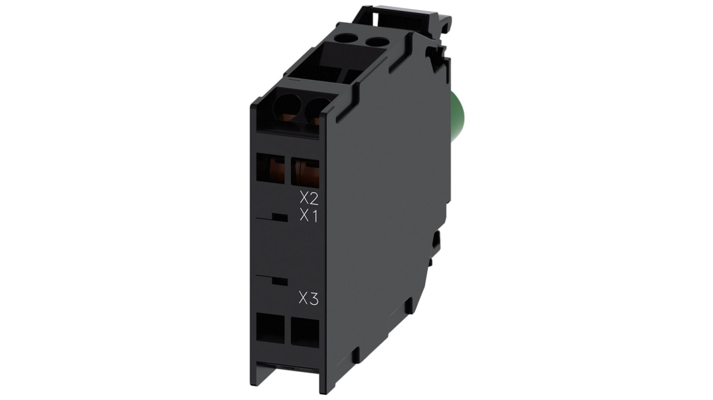 Siemens modulo LED 3SU1401-1BB24-1AA0 per semafori, tensione 24 V c.c., corrente 40 mA, multicolore, IP40.