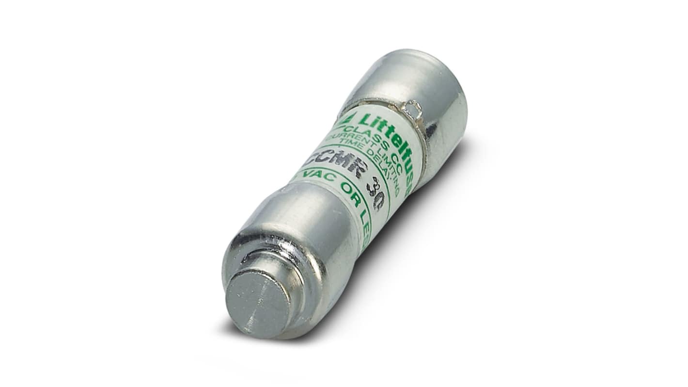 Fusibile a cartuccia Phoenix Contact 2903119, 30A, 10x38mm, azione rapida, tensione nominale 690V, serie 10x38.