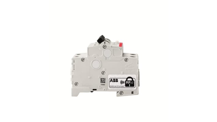 Interruttore differenziale ABB 2P 16A, 100mA, montaggio su guida DIN, dimensioni 85 x 69 x 35mm, grado di protezione IP40.
