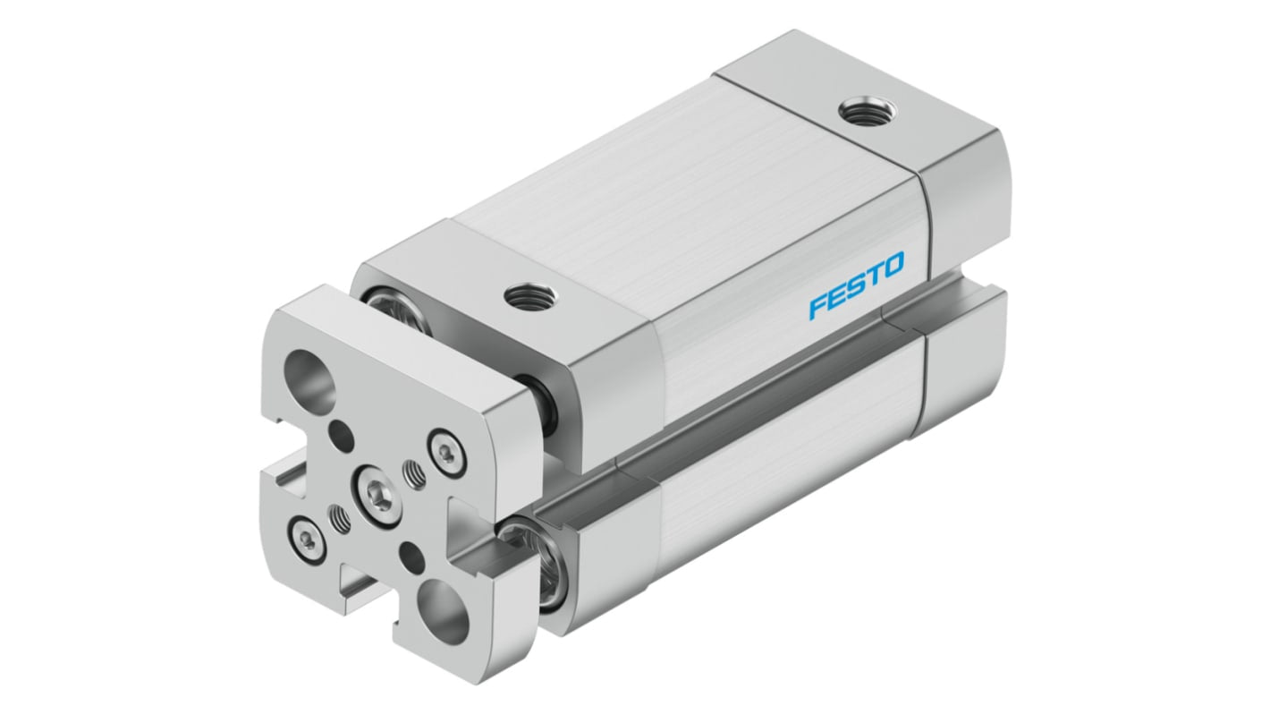 Cilindro pneumatico Festo ADNGF-12-20-P-A, doppio effetto, foro 12 mm, corsa 20 mm, resistenza alla corrosione, M5.