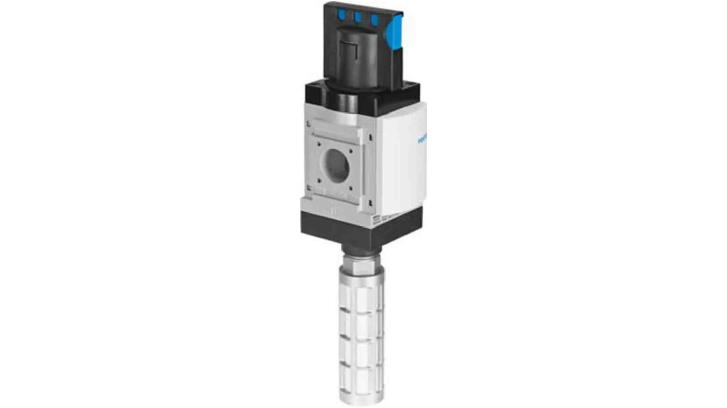 Festo MS9-EM-G-S-VS, gruppo FRL per preparazione aria, attacco G 1, pressione 0-20 bar, alloggiamento in alluminio.