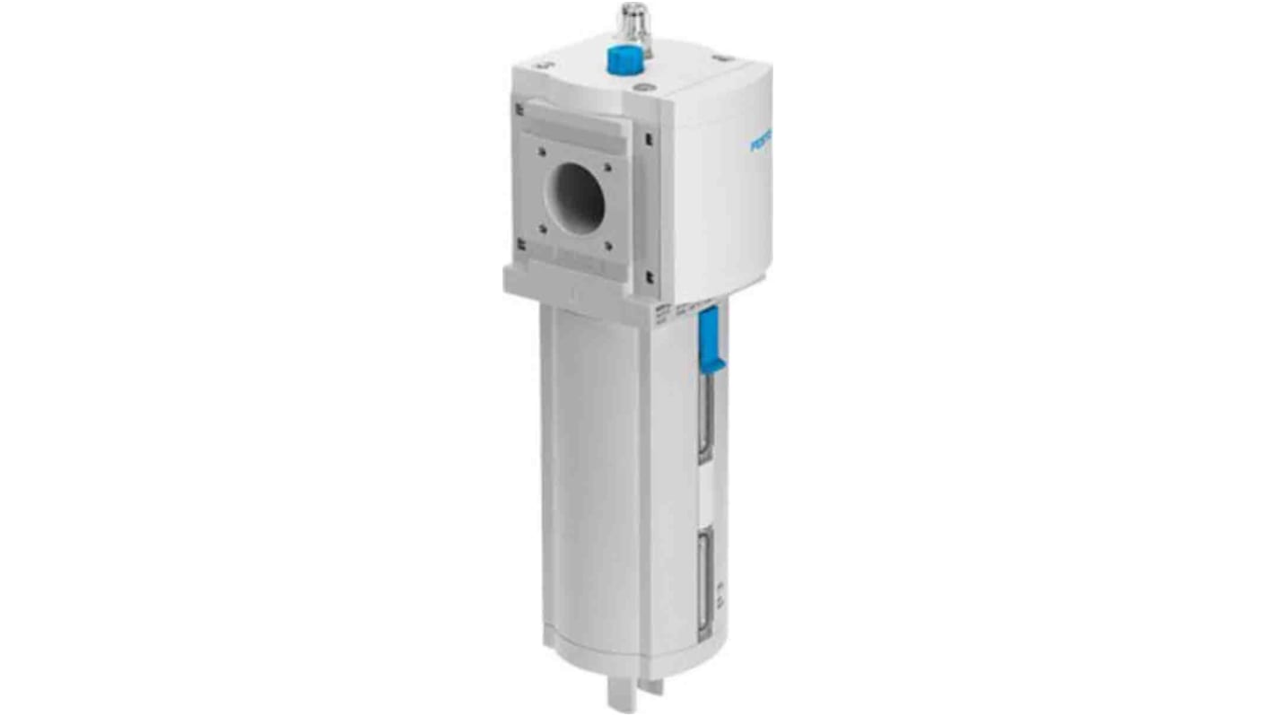 Lubrificatore pneumatico Festo MS9-LOE-G-U, portata 100L/min, montaggio verticale, capacità olio 490 ml. Flusso da sinistra a destra.