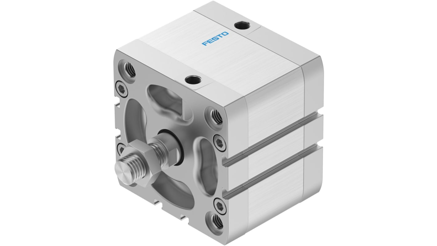 Cilindro pneumatico Festo ADN-80-25-A-P-A, doppio effetto, alesaggio 80 mm, corsa 25 mm, resistenza alla corrosione.