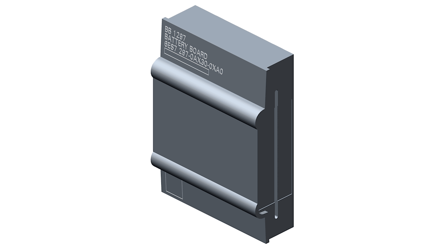 Batteria Siemens 6ES7297-0AX30-0XA0 per CPU PLC SIMATIC S7-1200, dimensioni 38 x 62 x 21 mm, facile installazione.