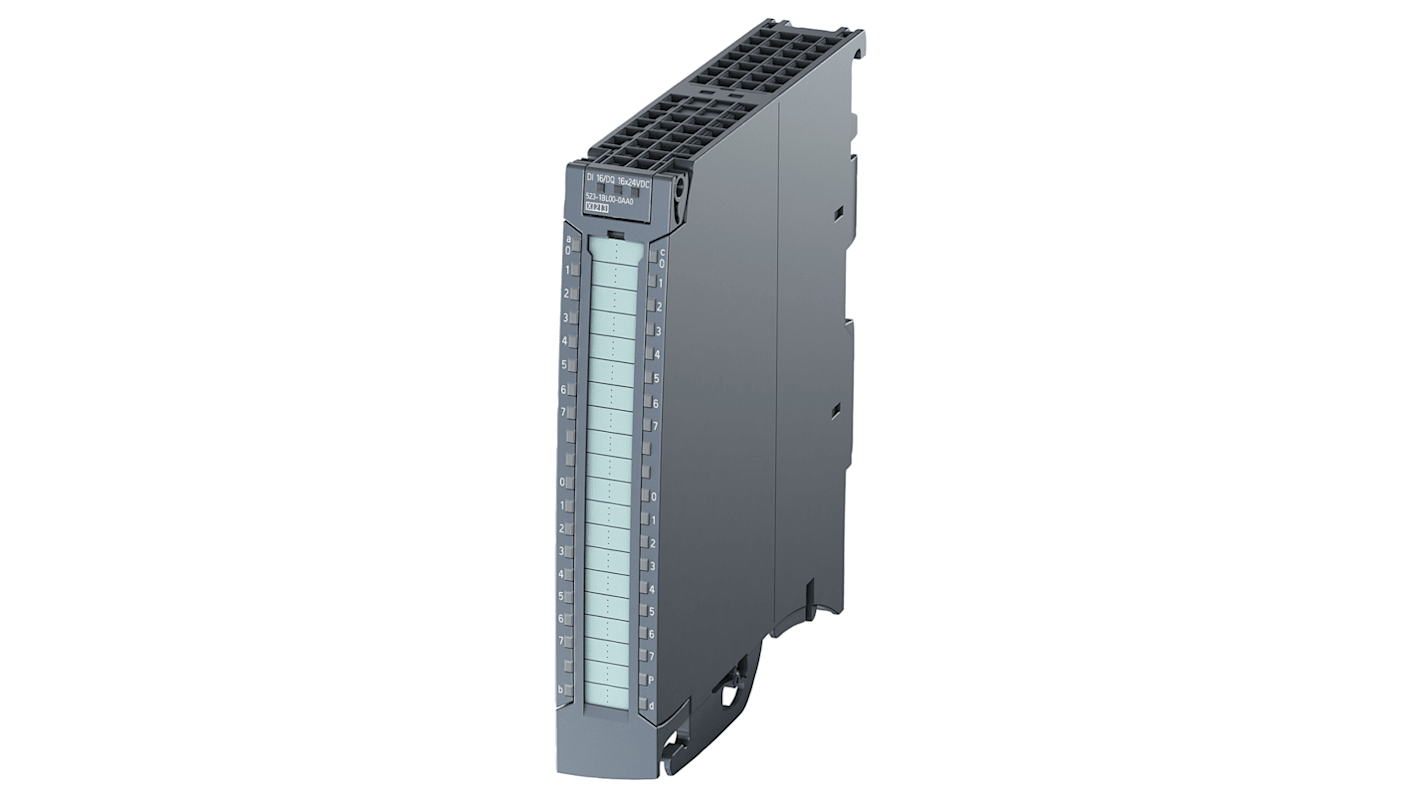 Modulo I/O digitale Siemens 6ES7523-1BL00-0AA0 con 16 ingressi/uscite, consumo 30 mA. Ideale per trasferimento dati fluido e applicazioni a bassa tensione.