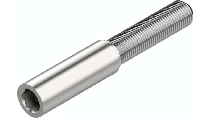 Ammortizzatore Festo DYEF-G8-M10-Y1, lunghezza 42.8 mm, robusto in acciaio, per applicazioni industriali.