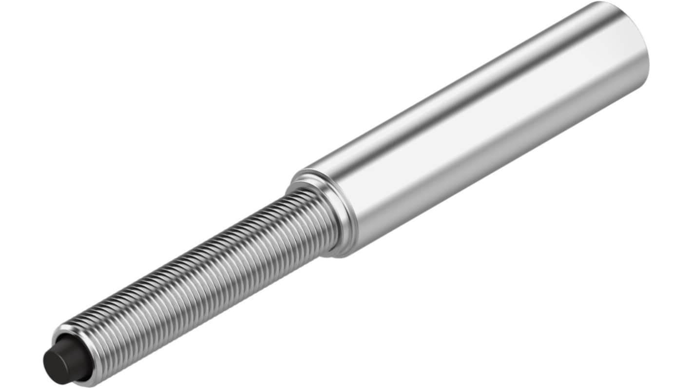 Ammortizzatore Festo DYEF-G8-M5-Y1, lunghezza 27,8 mm, corsa 1,5 mm, formato M5, per impatti fino a 0,8 m/s.