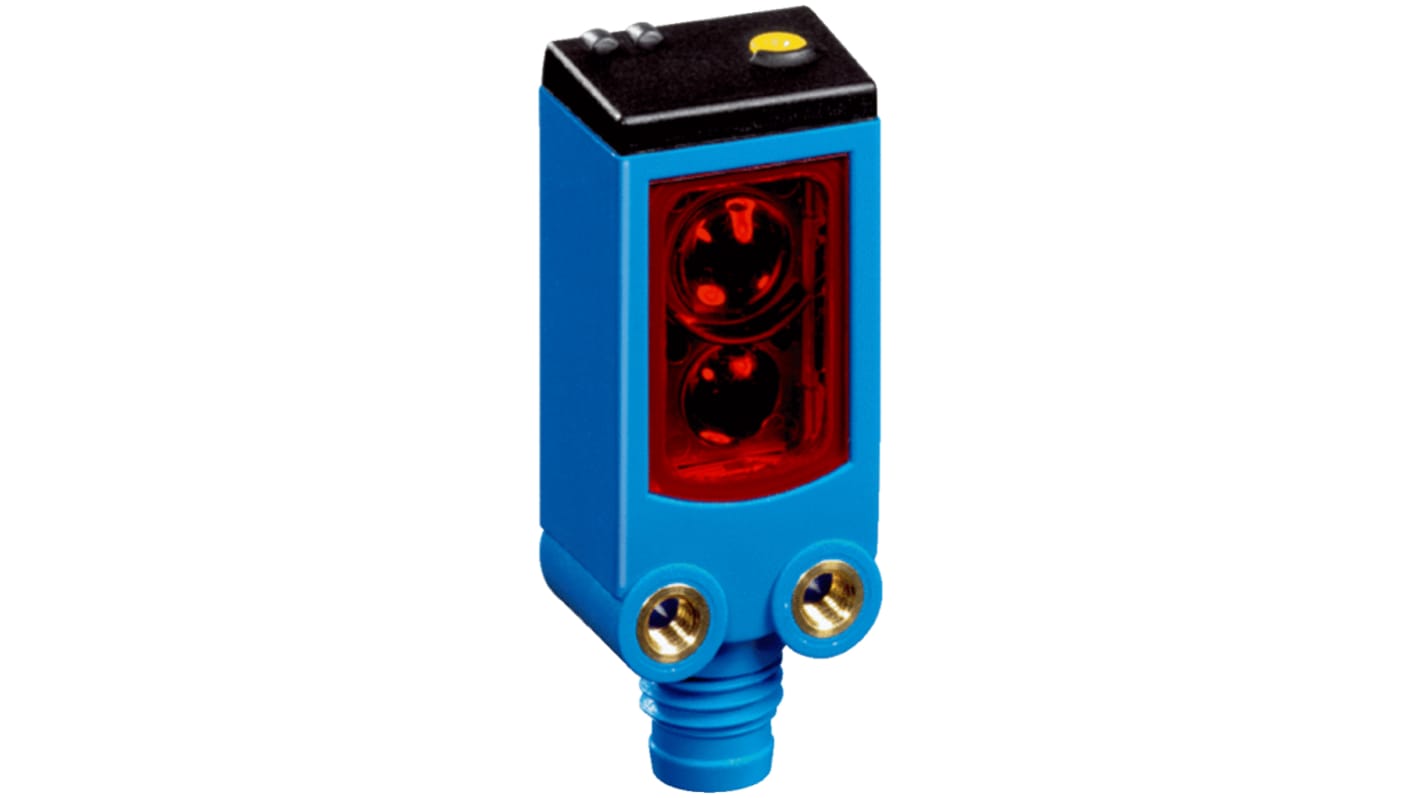 Sensore fotoelettrico rettangolare a retroriflessione Sick WLG4-3F2182, rilevamento fino a 48 cm, IP66/IP67, montaggio diretto.