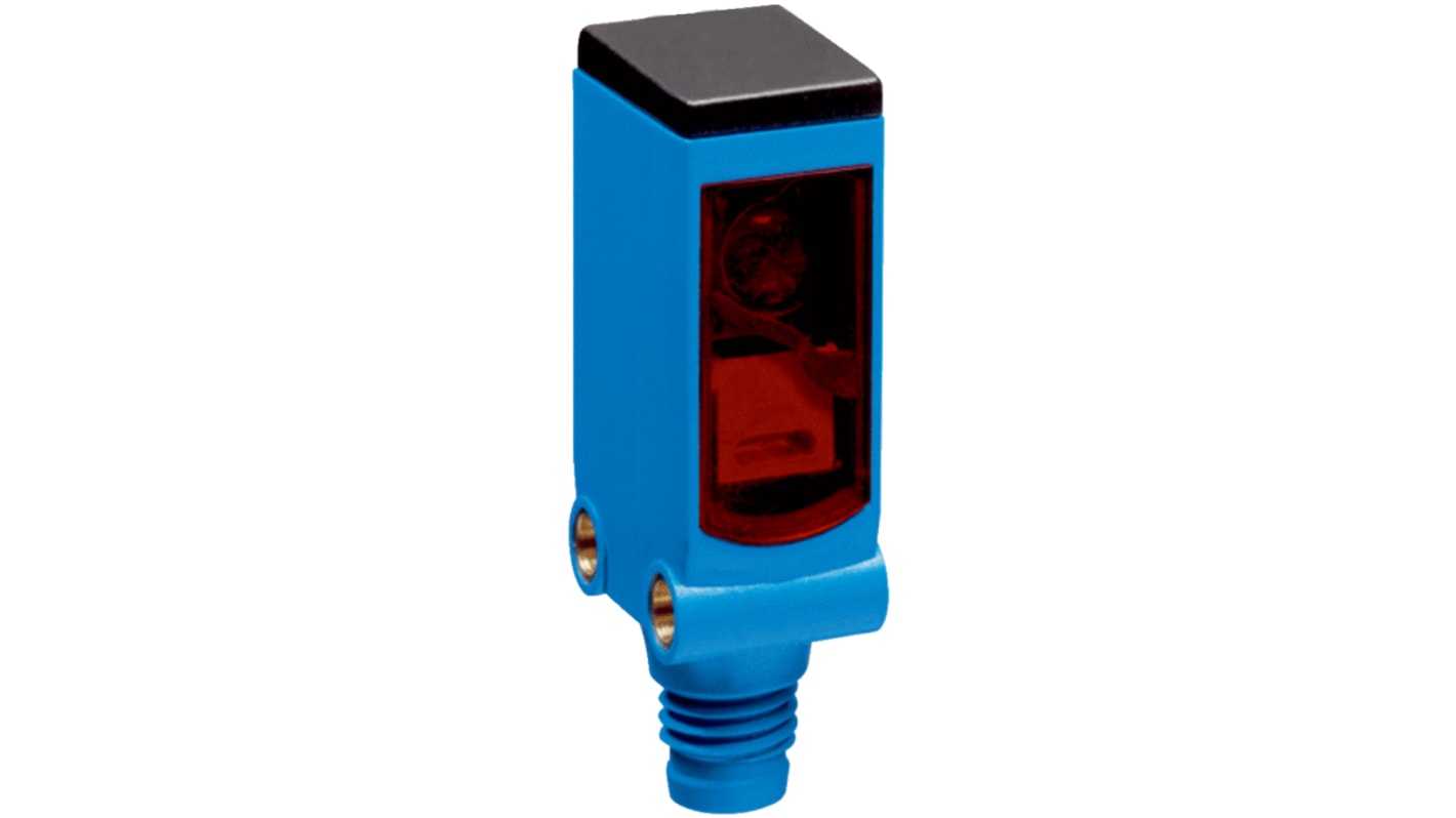 Sensore fotoelettrico rettangolare Sick WL4S-3P2130 a retroriflessione, gamma di rilevamento 4 m, uscita PNP, IP66/IP67.