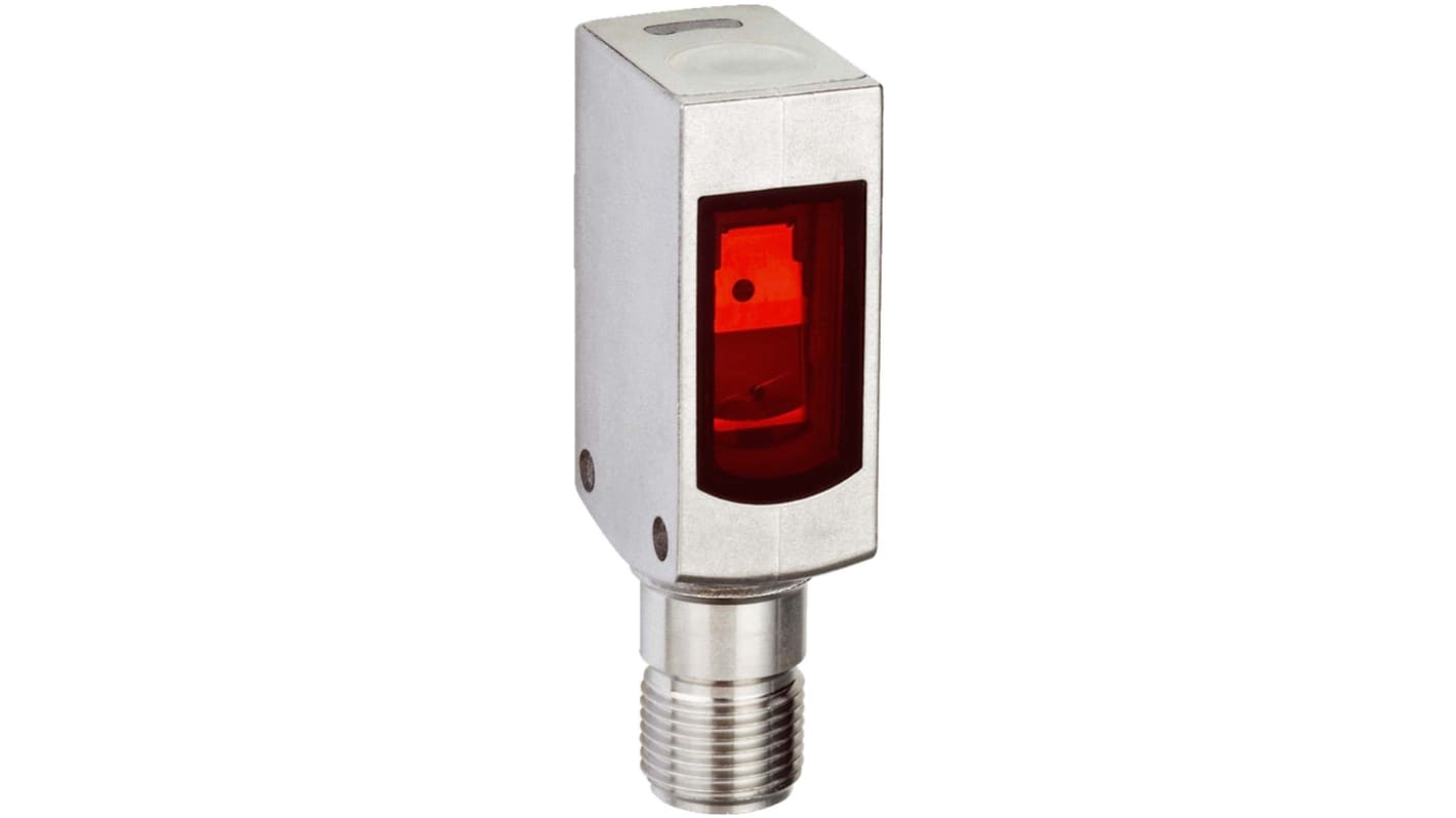 Sensore fotoelettrico rettangolare a retroriflessione Sick WL4SLG-3P3432V, rilevamento fino a 4,5 m, uscita PNP, IP69K.