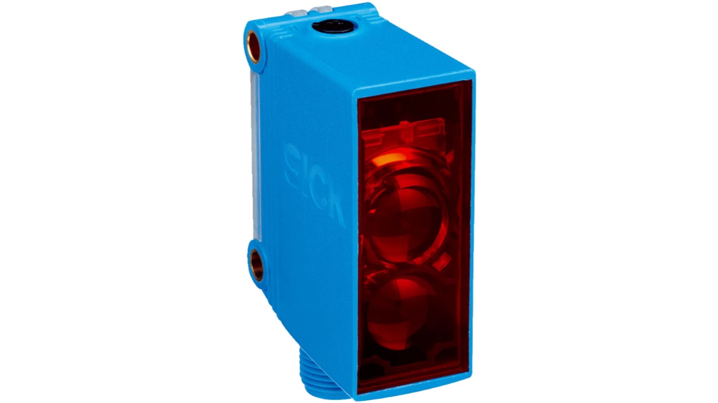 Sensore fotoelettrico rettangolare Sick GL10-P4110P03, rilevamento fino a 12 m, uscita PNP, IP67, montaggio rapido Q-Lock.