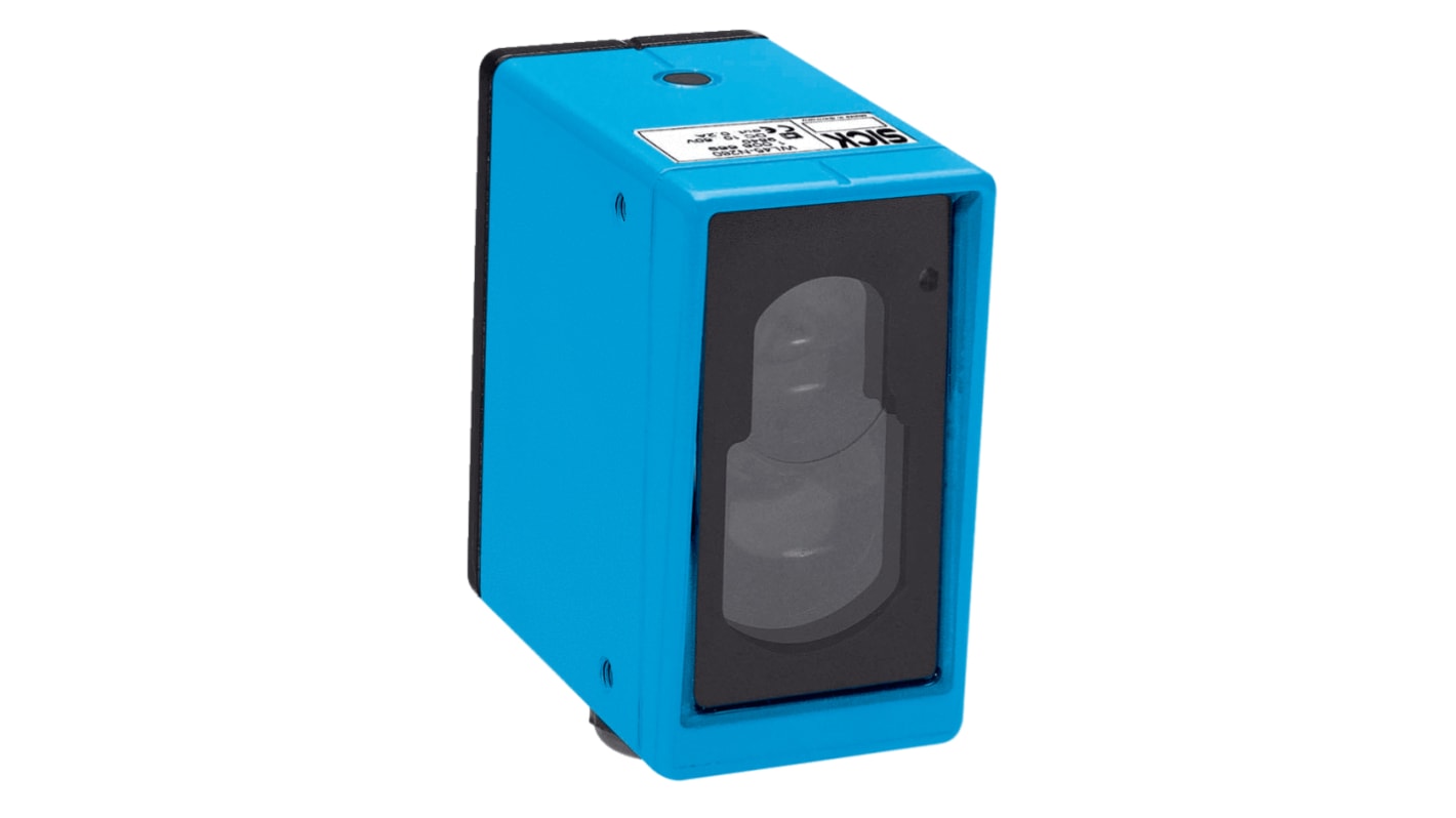 Sensore fotoelettrico rettangolare Sick WL45-P250 a retroriflessione, gamma di rilevamento 55 m, alloggiamento metallico, IP67.