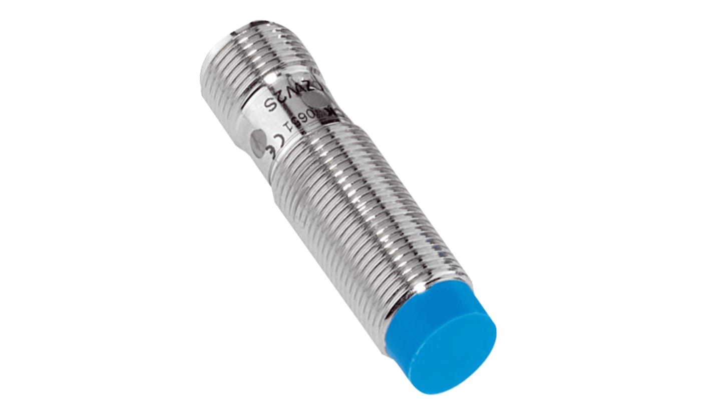Sensore di prossimità cilindrico NPN Sick IME12-04NNSZC0K, M12 x 1, 4 mm di rilevamento, IP67, montaggio non a filo.
