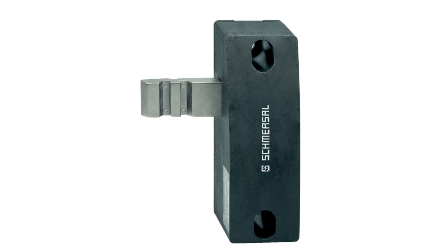 Interruttore di fine corsa Schmersal AZ/AZM201-B1-RT per porte a cerniera, con attuatore a molla e custodia in materiale termoplastico.