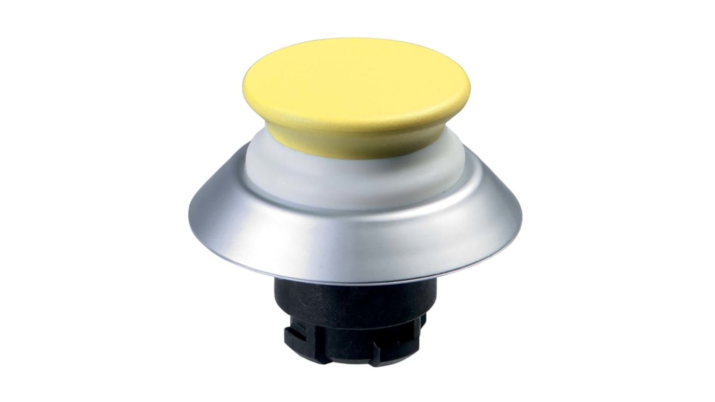Pulsante instabile Schmersal NDTP30GB giallo, diametro foro 22.3mm, illuminato, protezione IP67/IP69K, montaggio flangia ELM.