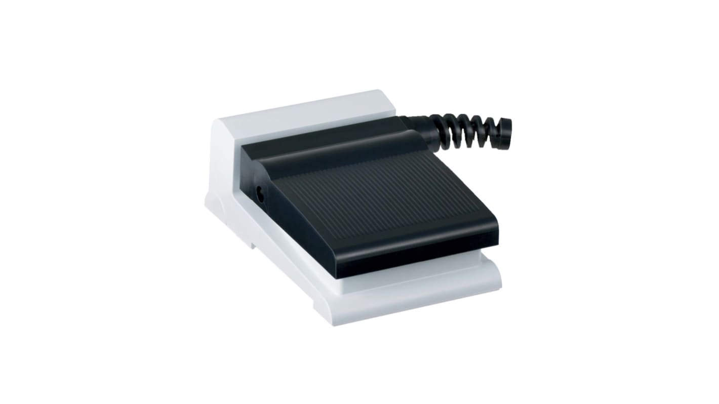 Interruttore a pedale momentaneo Schmersal NKF1-10Z-B-2M, contatto SPST, protezione IP67, cavo 2m, vita meccanica 1.000.000 operazioni.