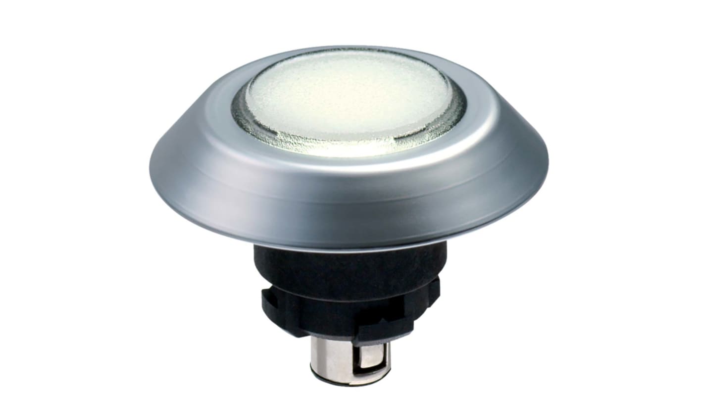 Pulsante illuminato Schmersal NMLWS, diametro foro 22.3 mm, montaggio su piastra frontale, classe di protezione IP67/IP69K.