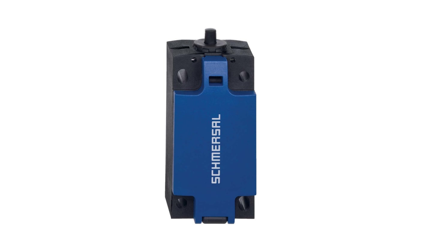 Interruttore di fine corsa Schmersal 103015411, stantuffo, 2NC/1NA, IP66/IP67, 240V, 3A, struttura in plastica rinforzata.
