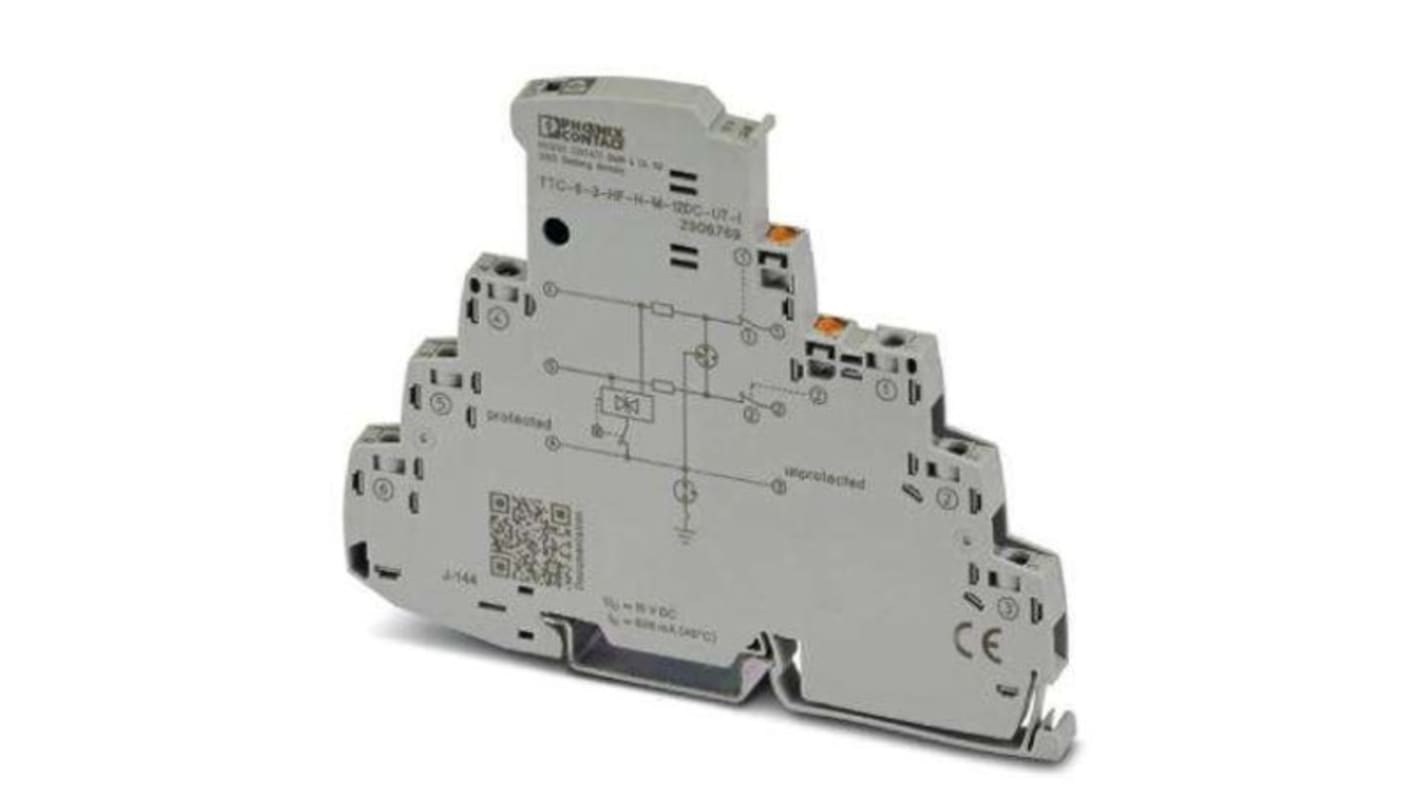 Dispositivo di protezione contro le sovracorrenti Phoenix Contact 2906769, per guida DIN, 20kA, -40/+80°C, segnalazione senza alimentazione.