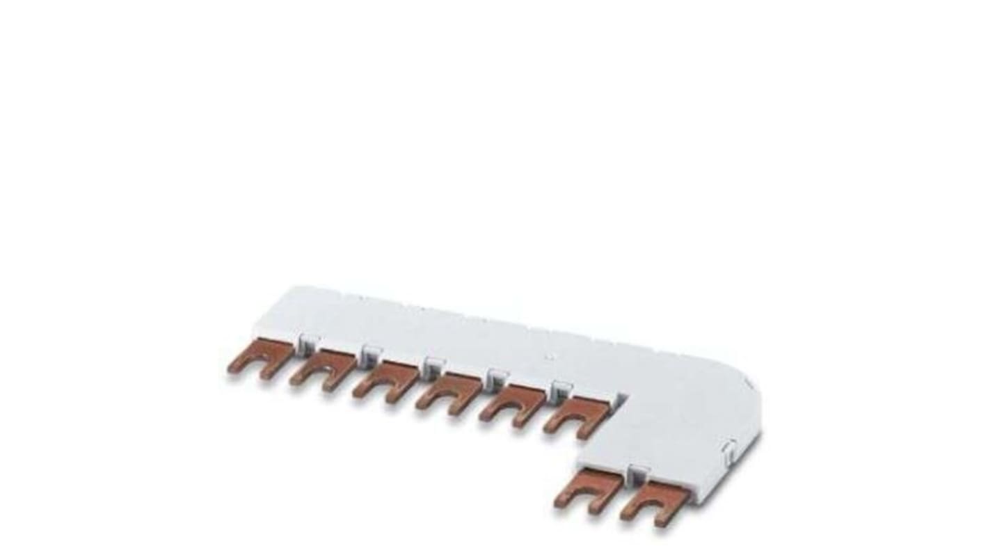 Ponte interruttore automatico Phoenix Contact 2910501 per tre scaricatori di fulmini ibridi, passo 17,5 mm, contenitore in plastica.