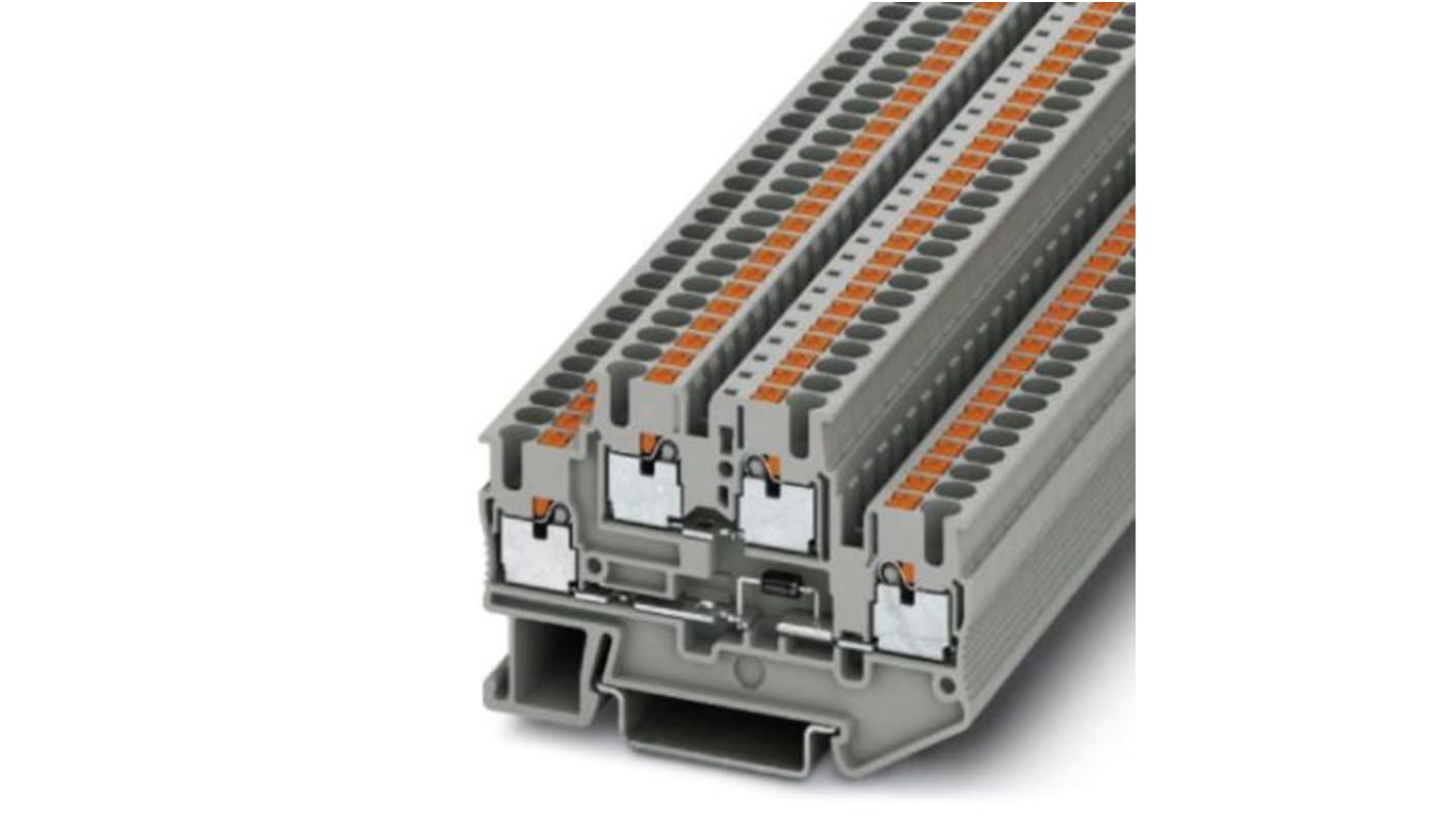 Morsettiera Phoenix Contact 3211427 con diodo 1N4007 integrato, 500mA, 500V. Affidabile e professionale per quadri di controllo.