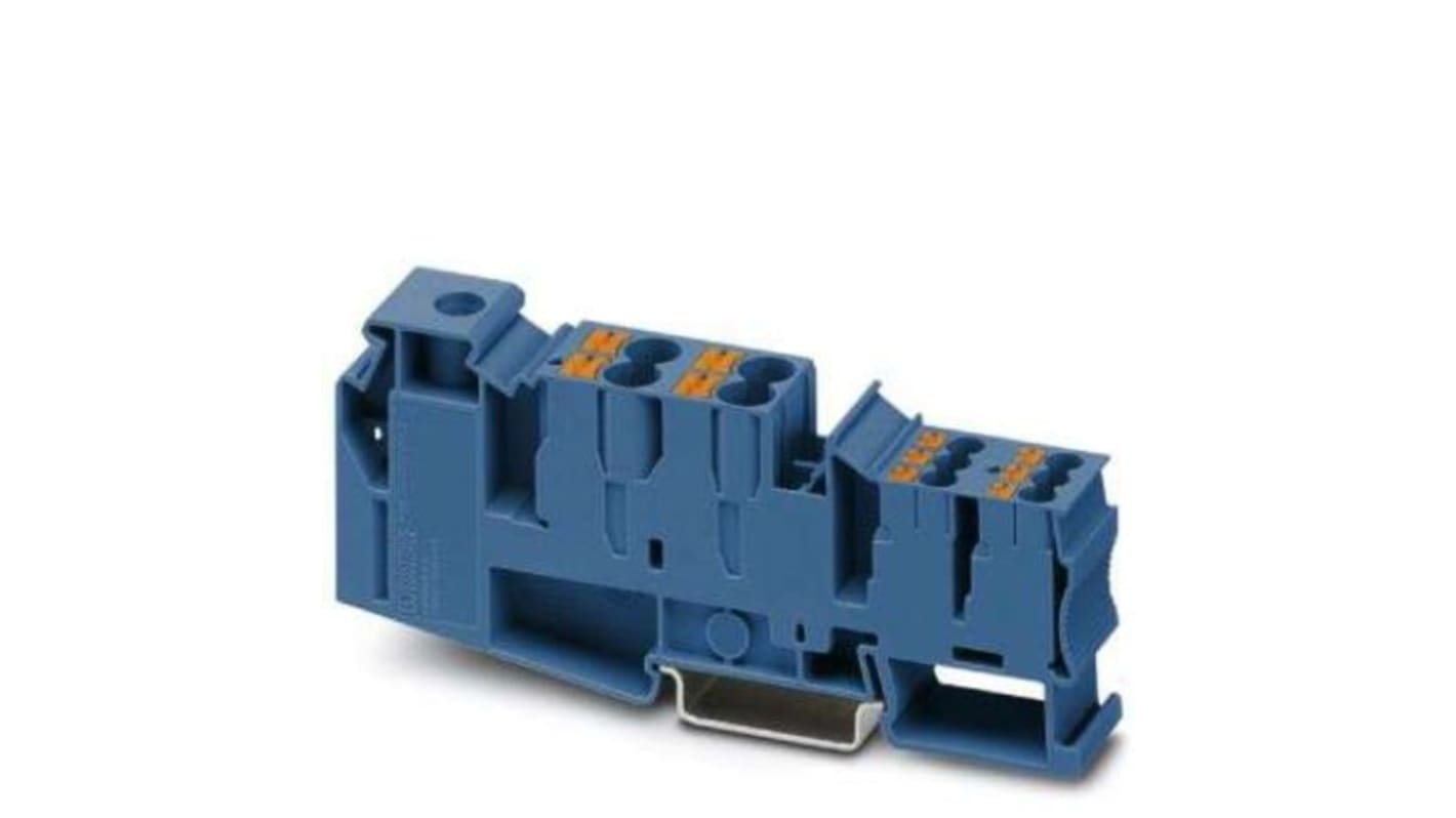 Morsettiera Phoenix Contact 3214081 Blu 105A 1000V 11 Collegamenti 1,5-50mm². Ideale per applicazioni industriali, sicurezza e efficienza garantite.