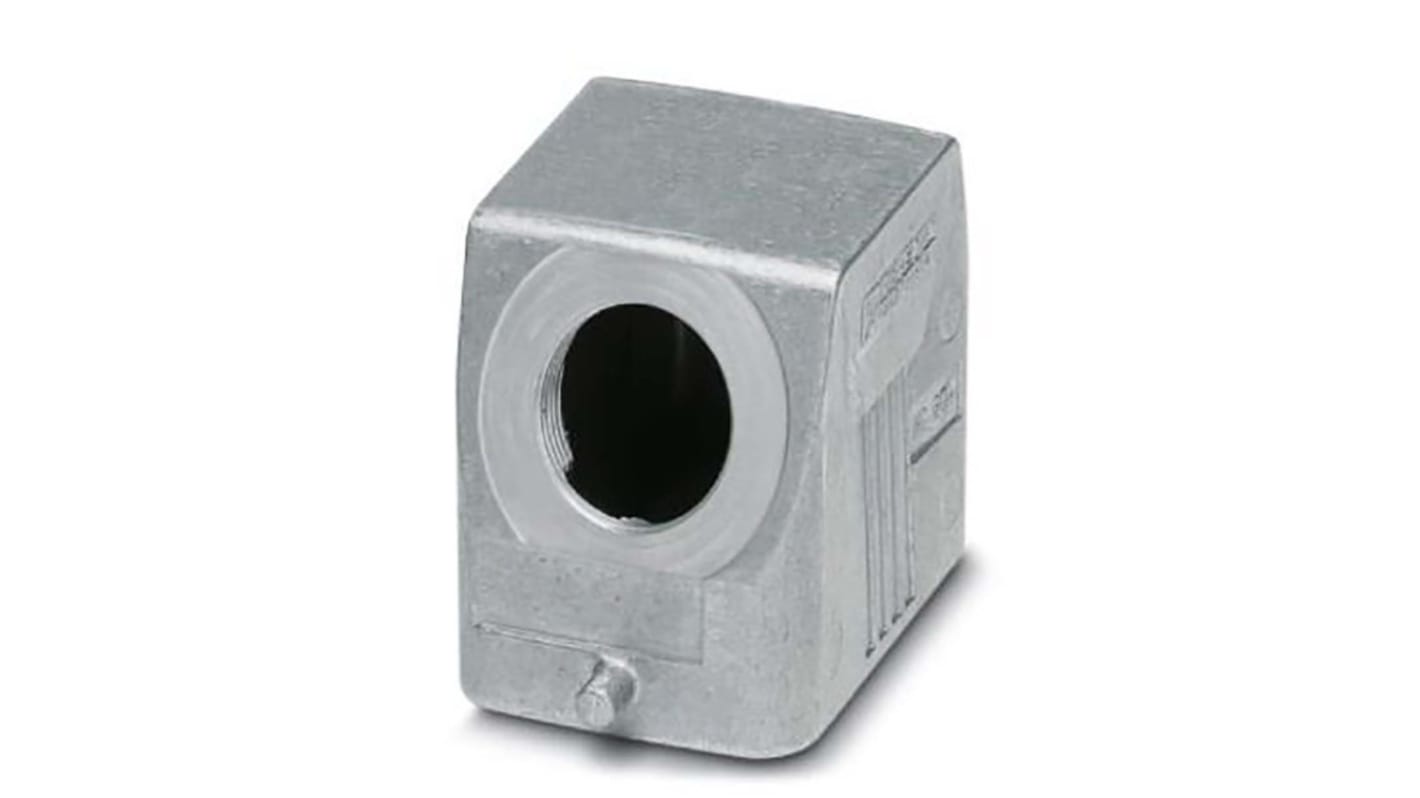 Corpo connettore femmina B6 Phoenix Contact 1412572 in alluminio IP66/IP67 per applicazioni industriali. Grado di protezione da -40 a 125 °C.